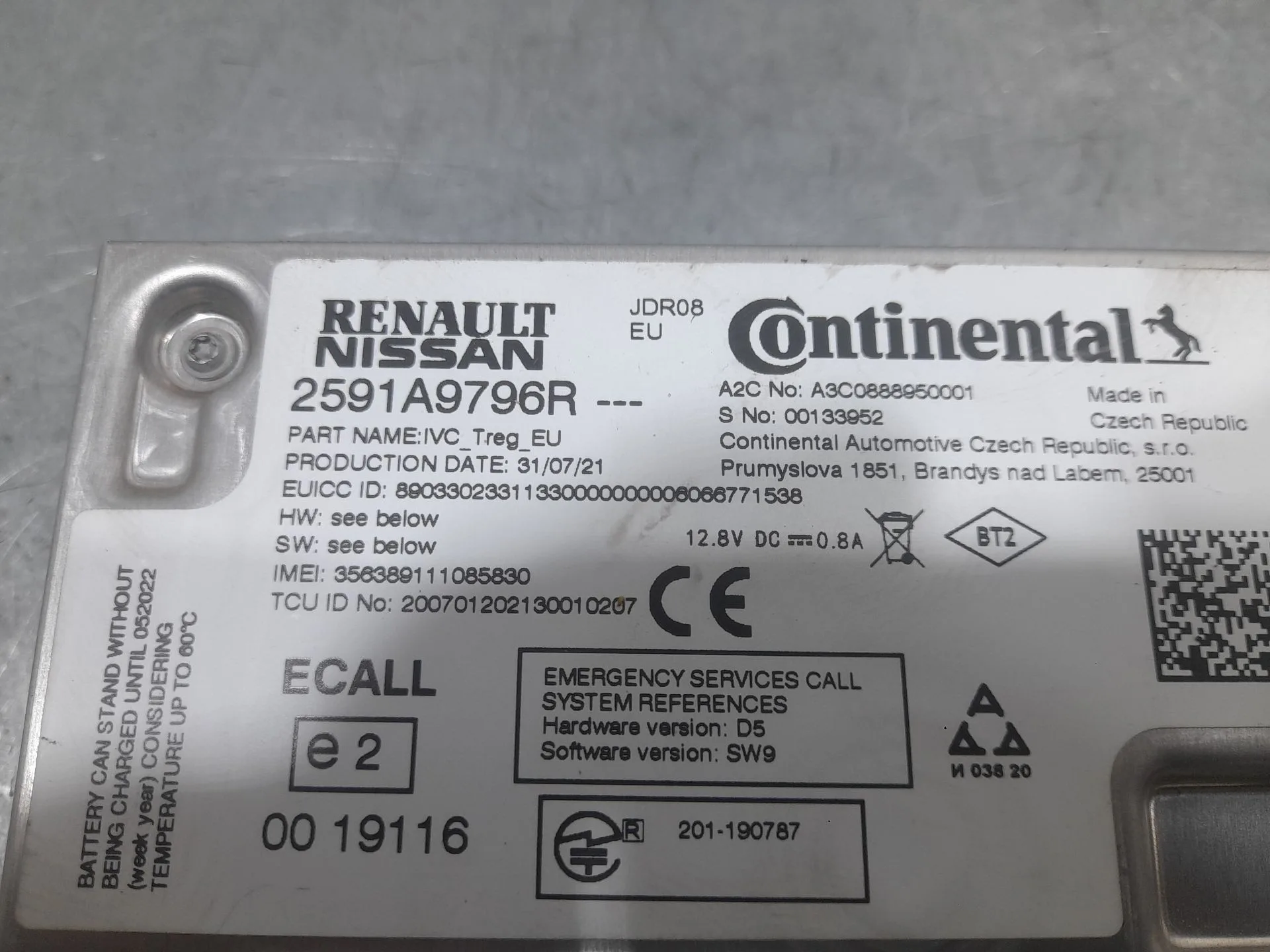 Modulo Electronico para Renault Clio V