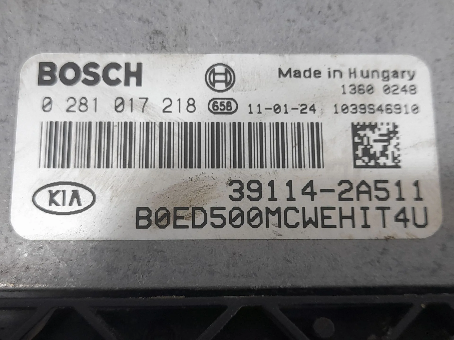 Centralita Motor Uce para Kia Cee'd Sporty Wagon