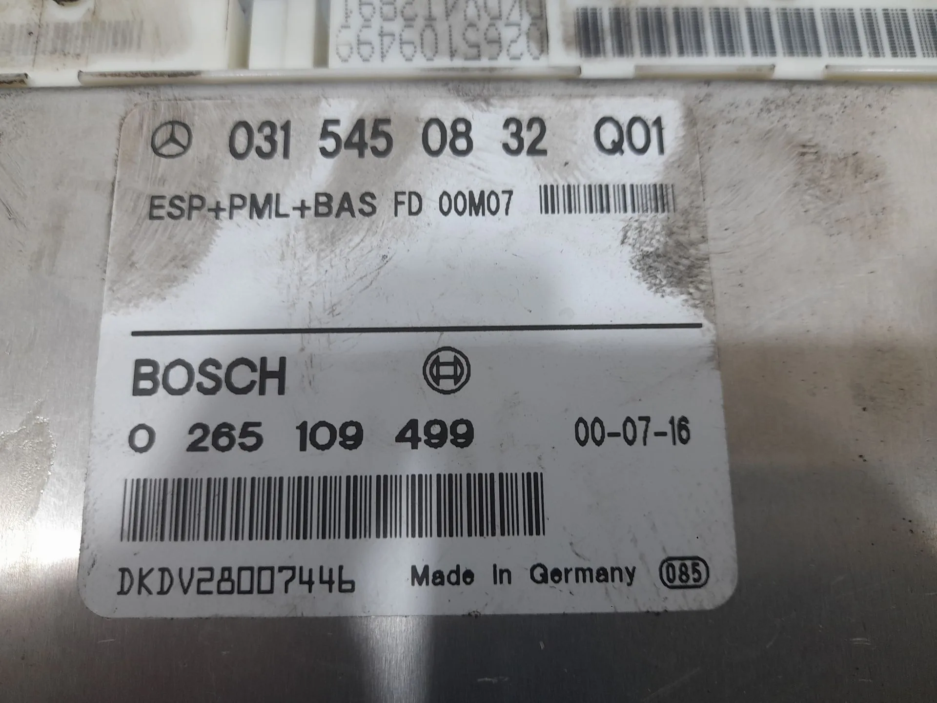 Centralita Motor Uce para Mercedes-Benz Clase E (W210) Berlina Diesel