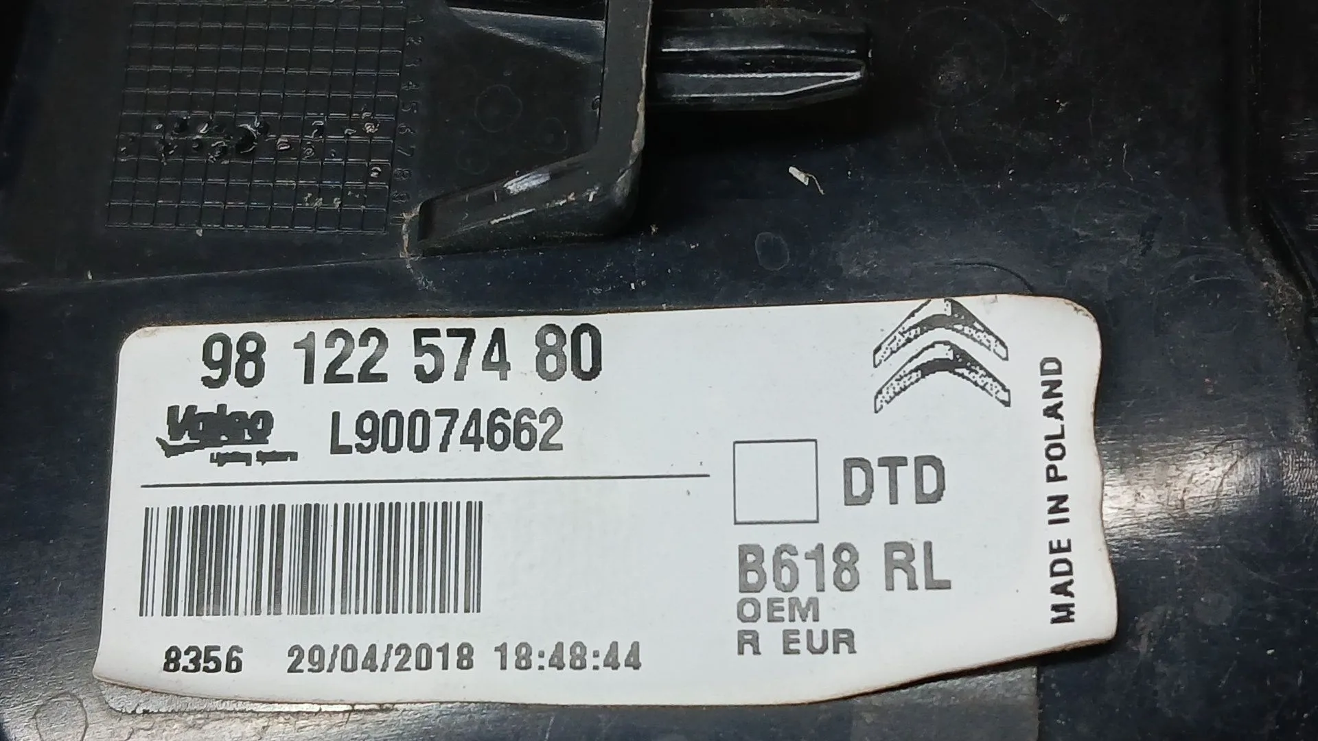Piloto Trasero Derecho para Citroën C3 Iii (Sx)