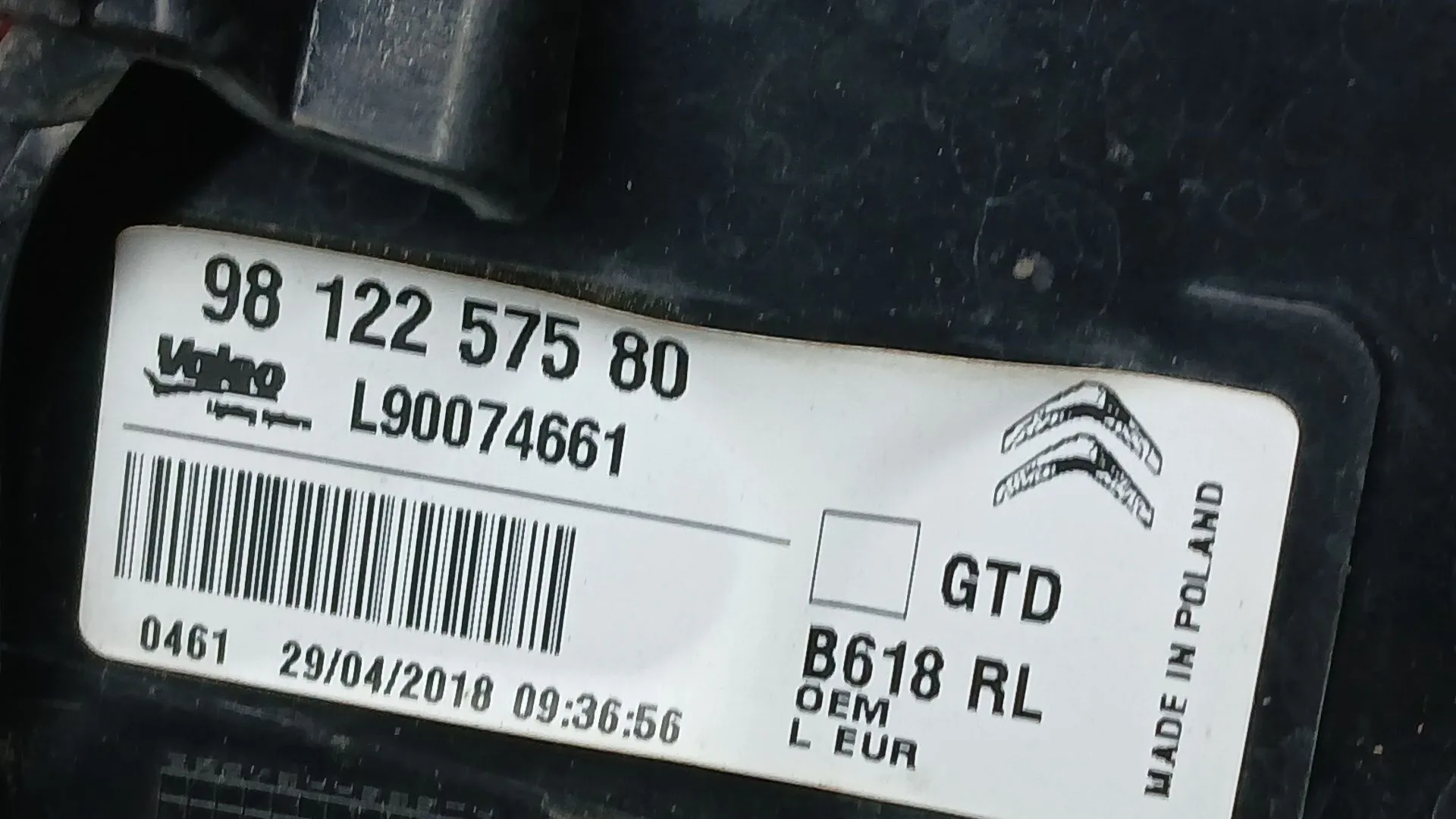 Piloto Trasero Izquierdo para Citroën C3 Iii (Sx)