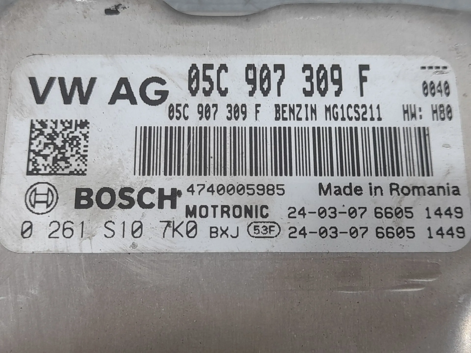 Centralita Motor Uce para Skoda Fabia Iv (Pj3)