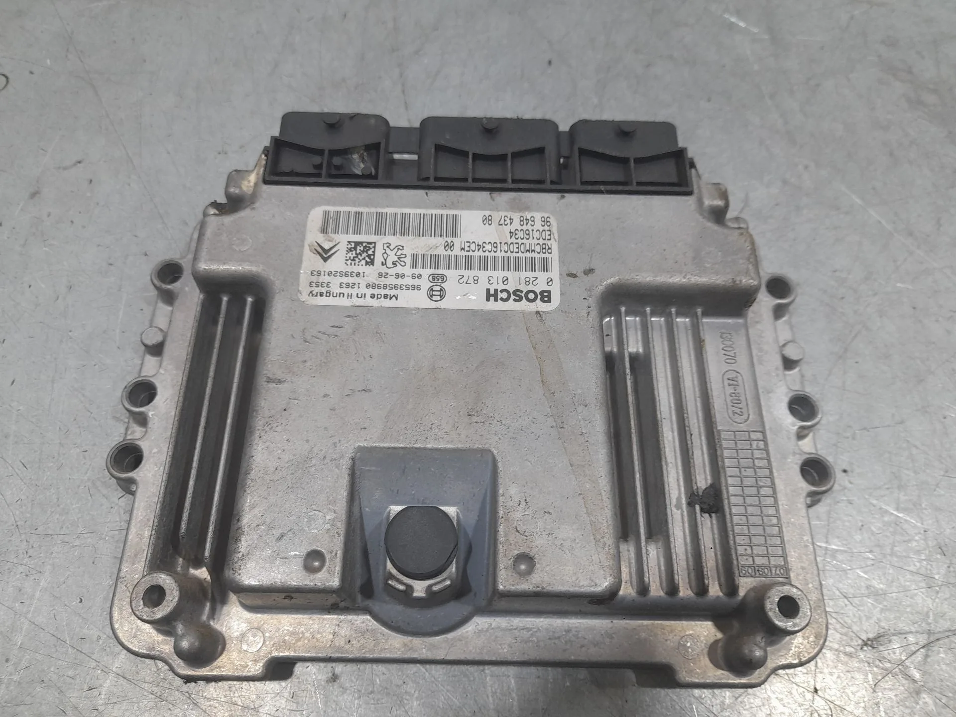 Centralita Motor Uce para Citroën C3 Picasso (Sh_)