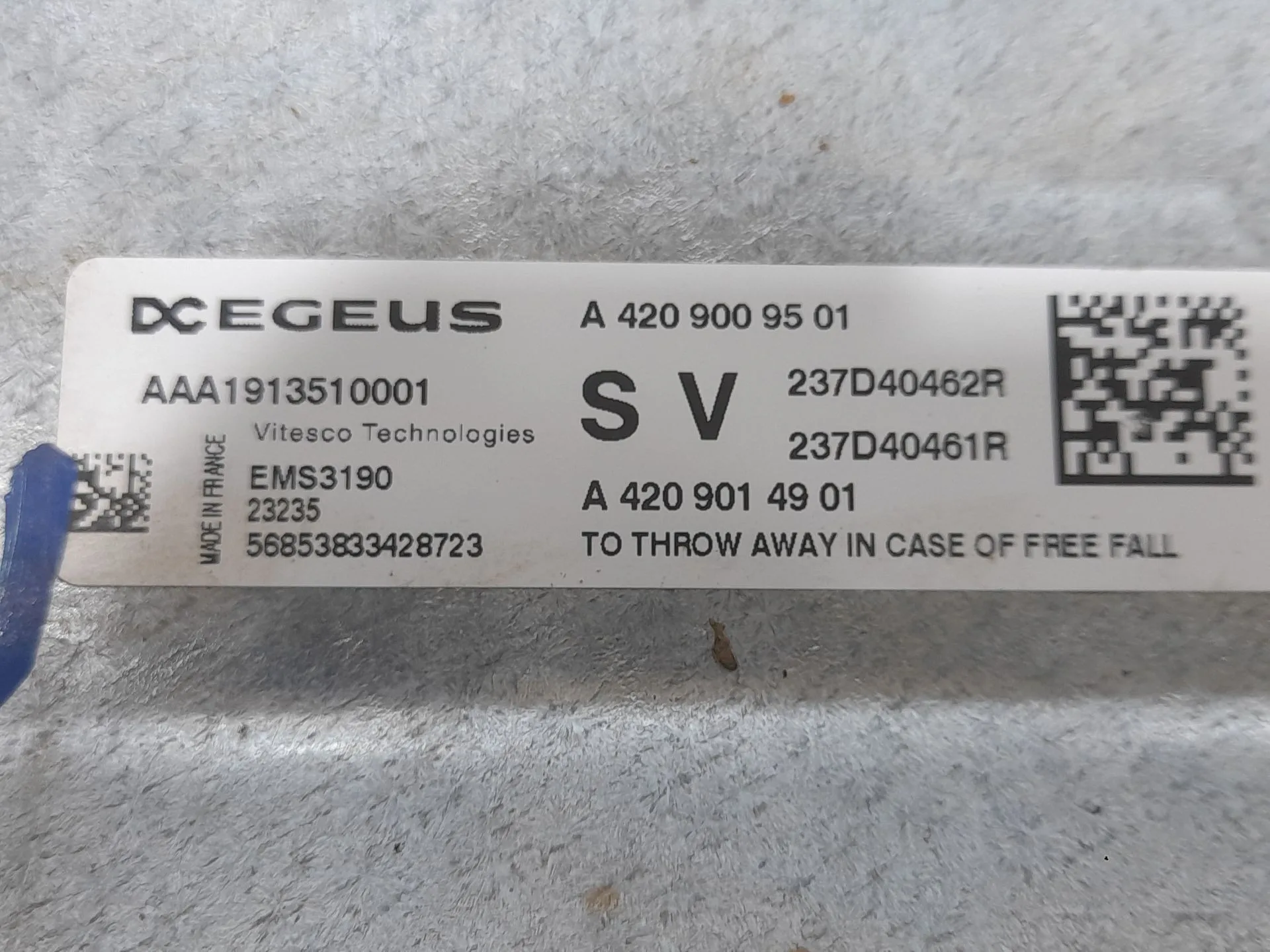 Centralita Motor Uce para Renault Kangoo Iii Furgoneta/Monovolumen