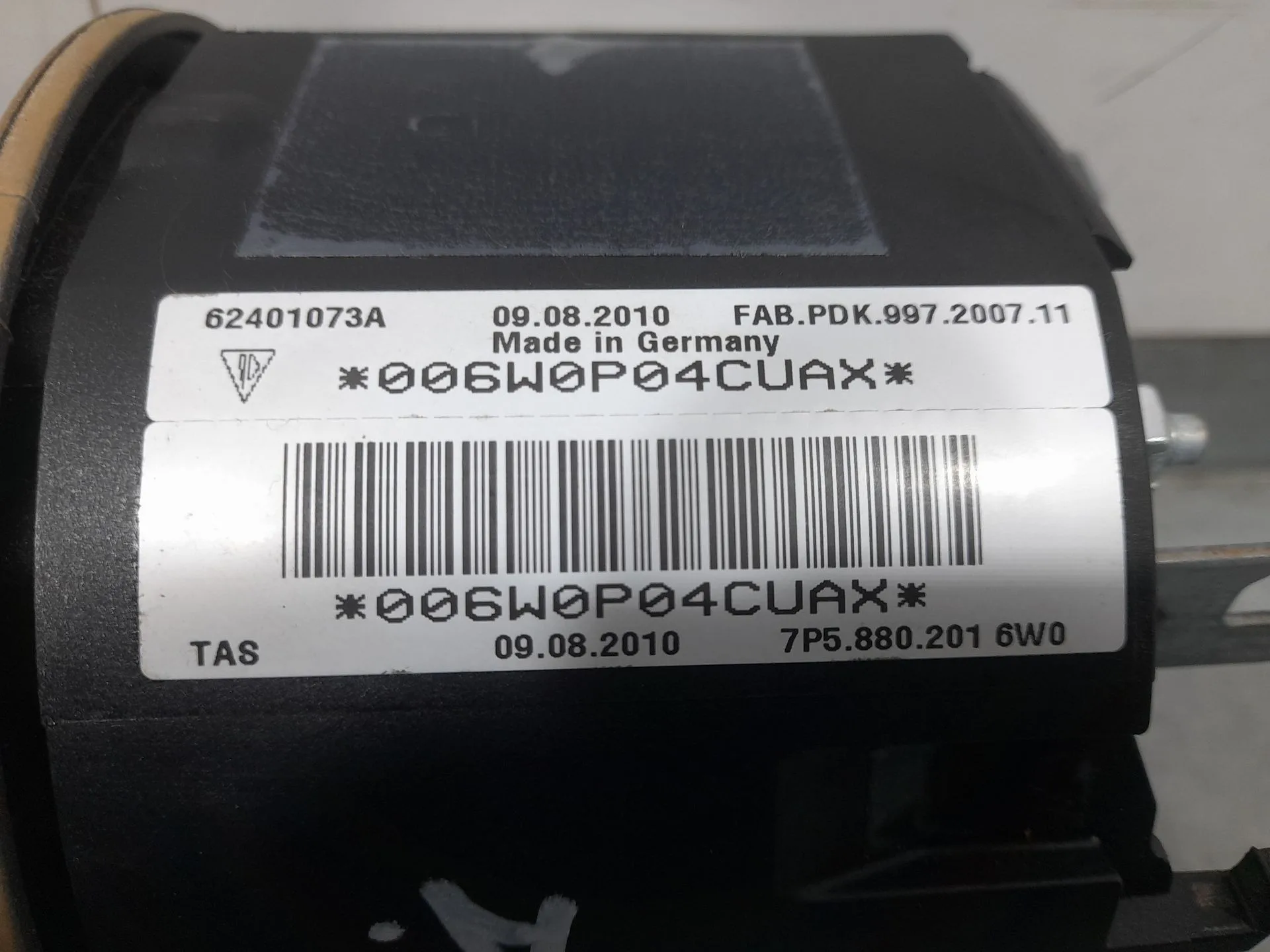 Airbag Delantero Izquierdo para Porsche Cayenne (Typ 92Aa)