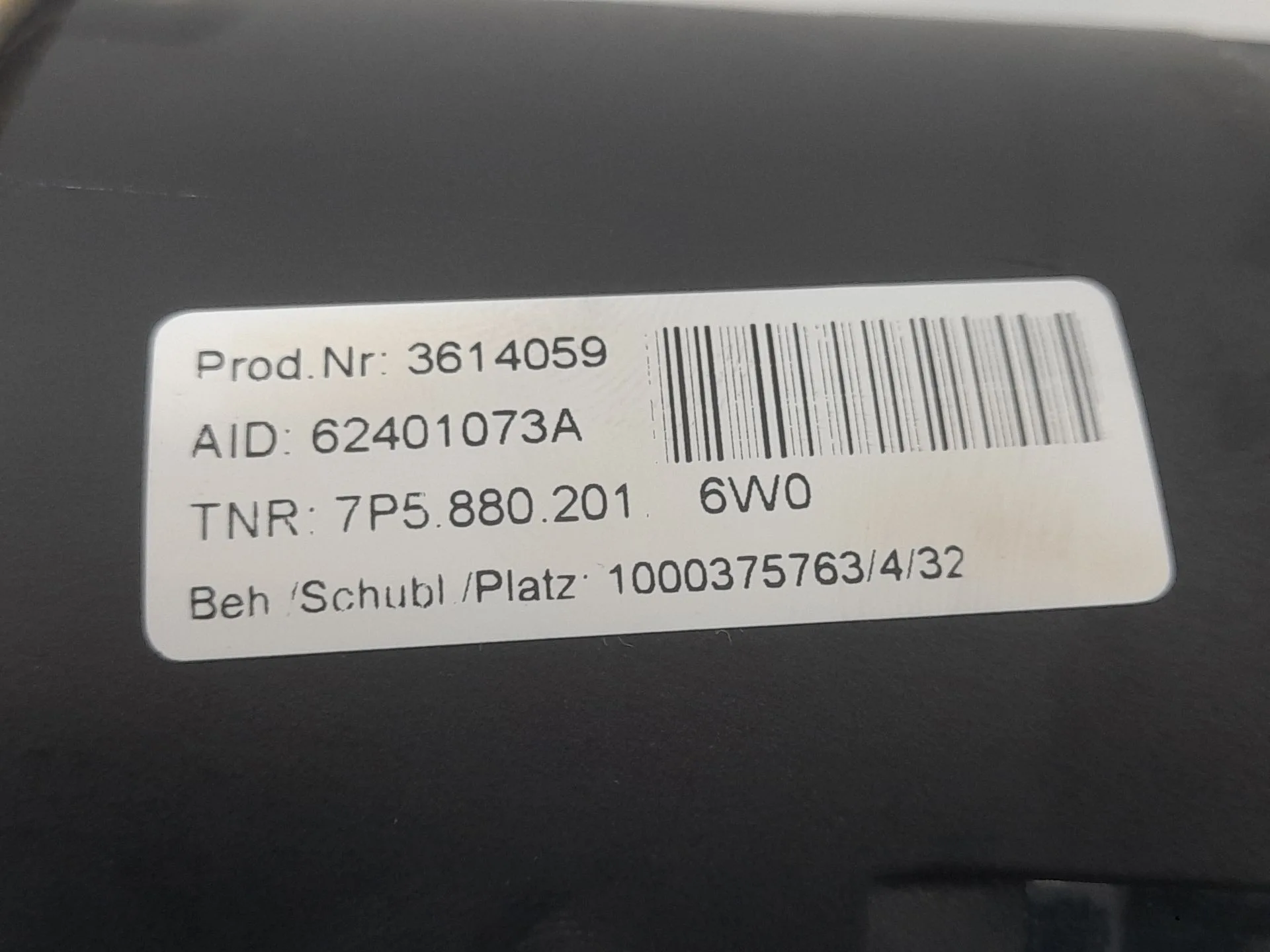Airbag Delantero Izquierdo para Porsche Cayenne (Typ 92Aa)