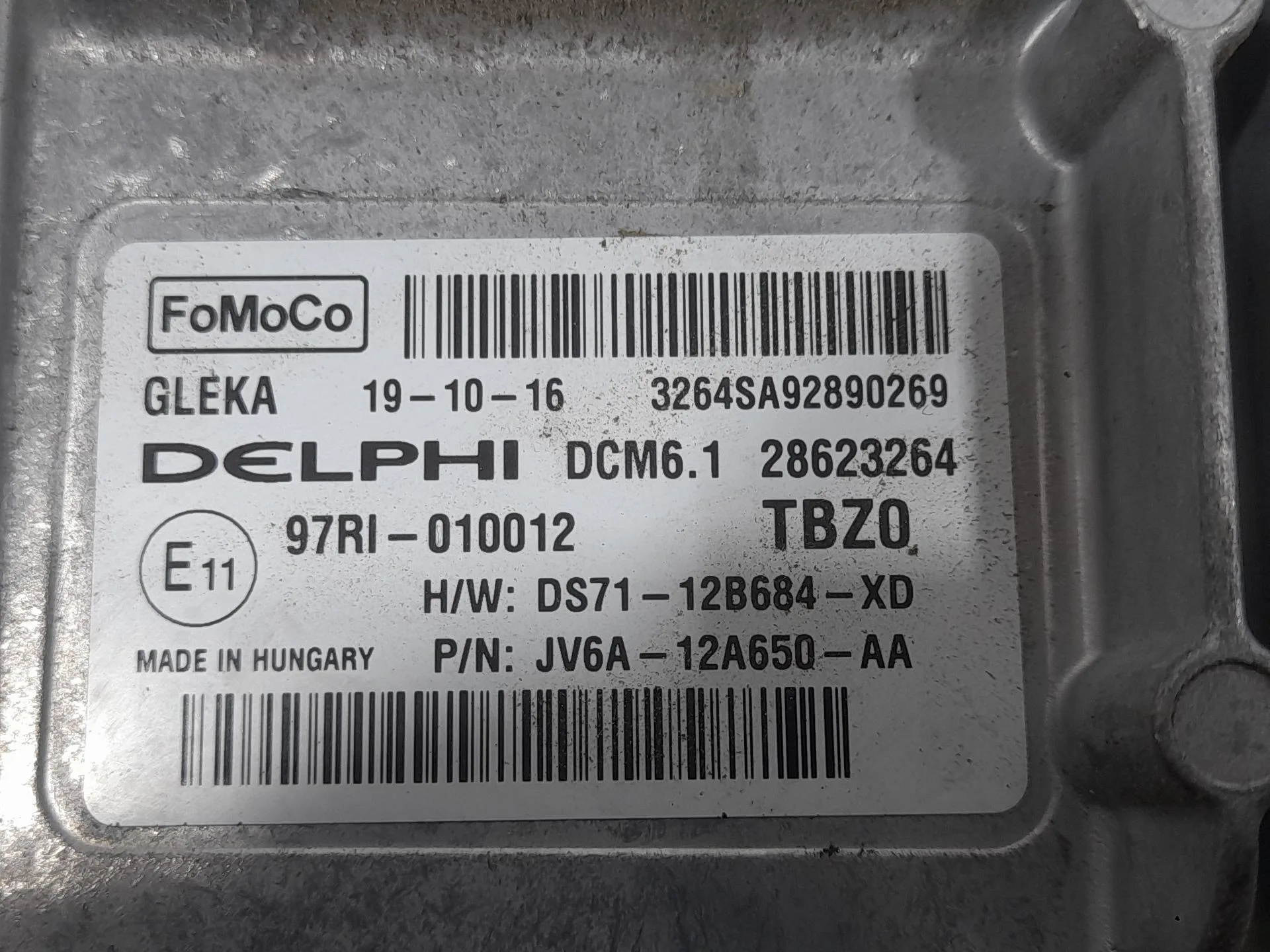 Centralita Motor Uce para Ford Kuga Ii (Dm2)