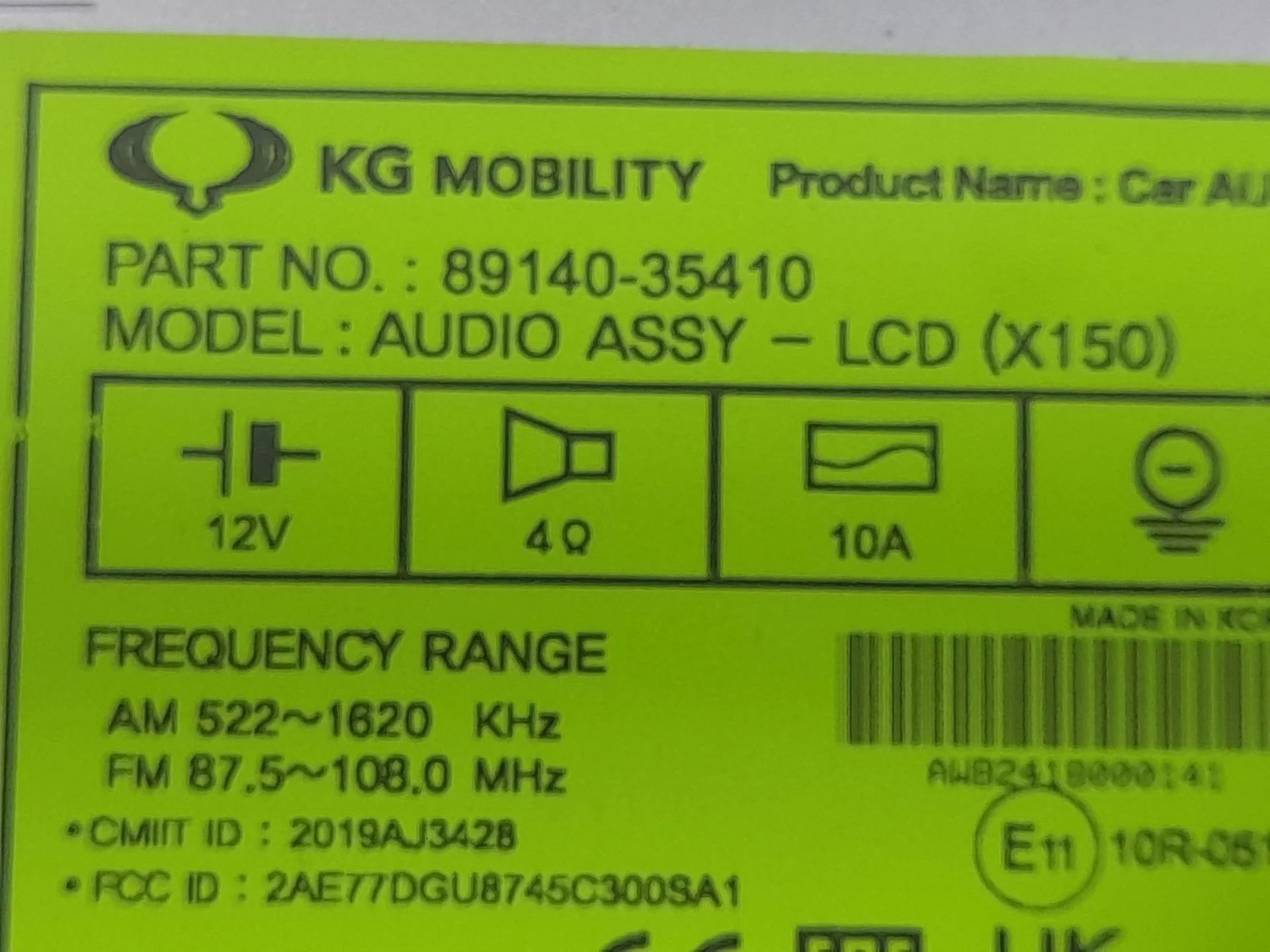 Sistema Navegacion Gps para Ssangyong Tivoli