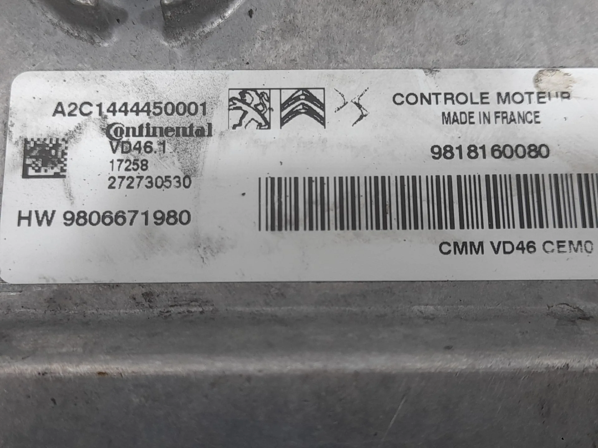 Centralita Motor Uce para Peugeot 308 Ii (Lb_, Lp_, Lw_, Lh_, L3_)