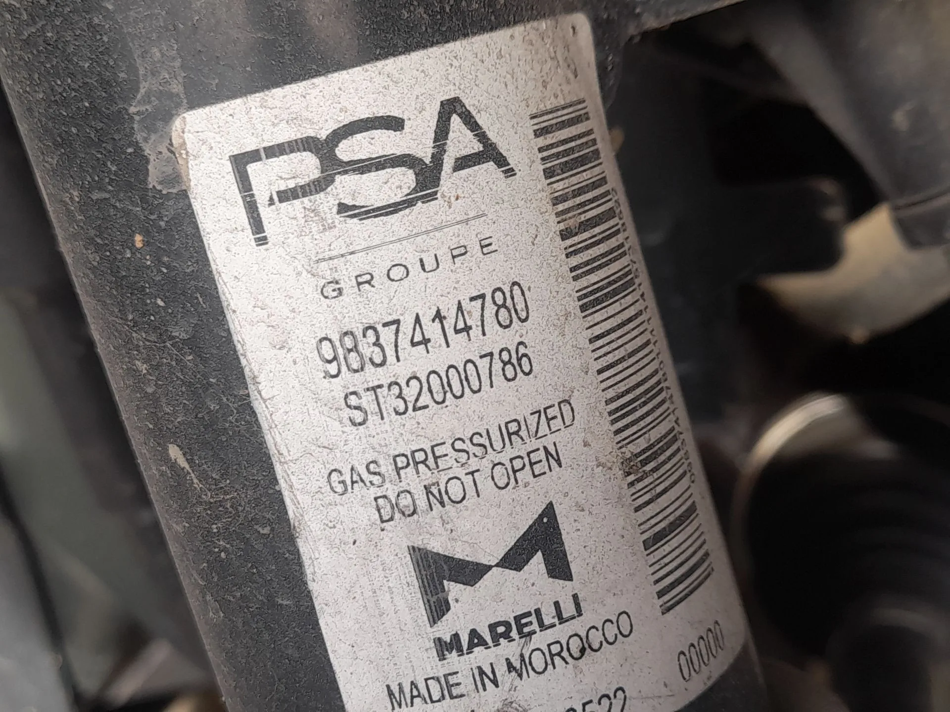 Amortiguador Delantero Derecho para Opel Corsa F (P2Jo)
