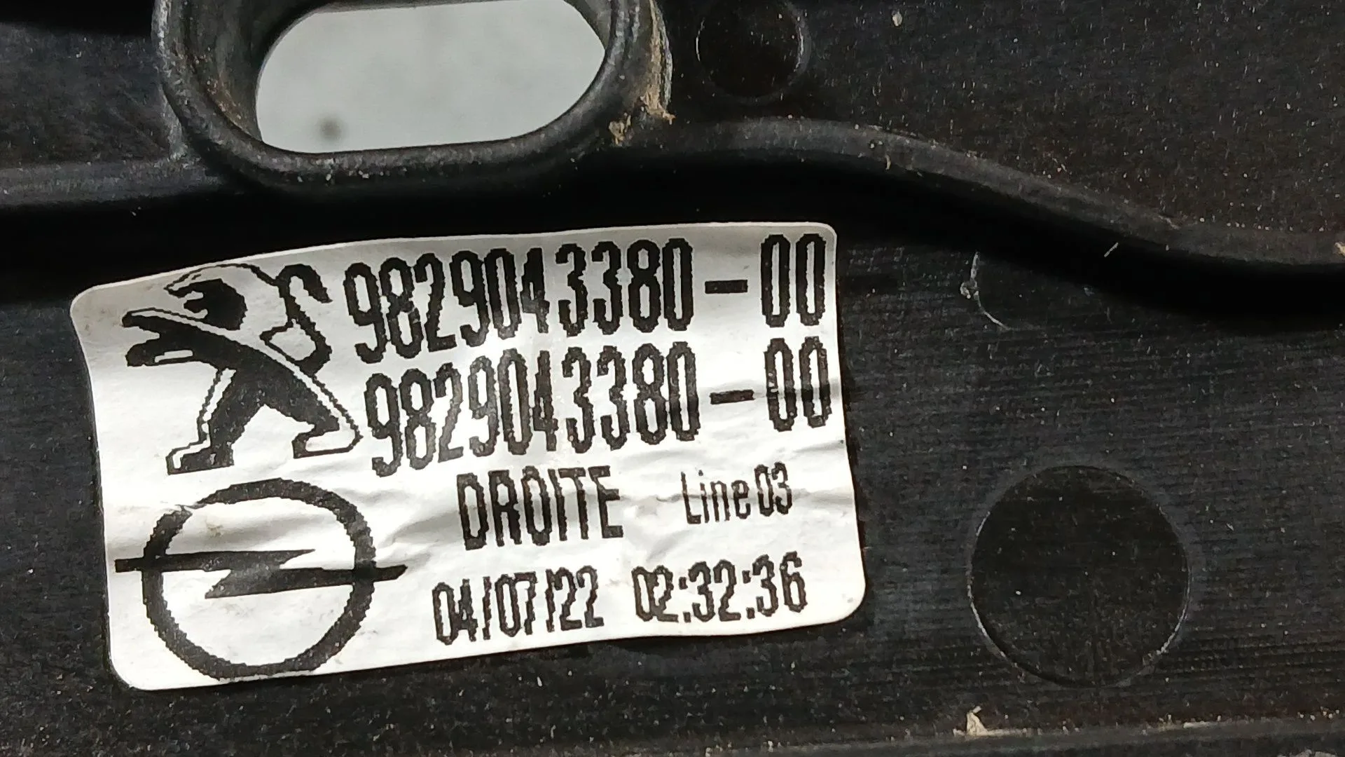 Elevalunas Delantero Derecho para Opel Corsa F (P2Jo)