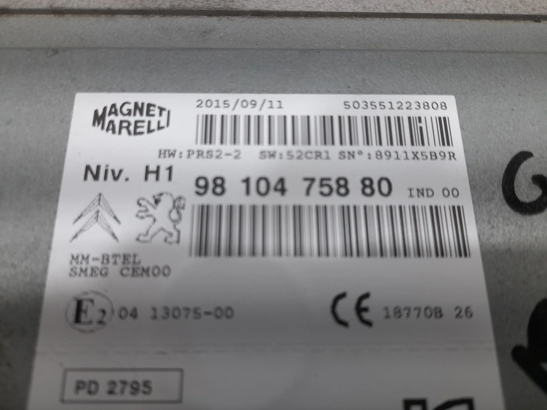 Sistema Audio / Radio para Peugeot 308 Sw