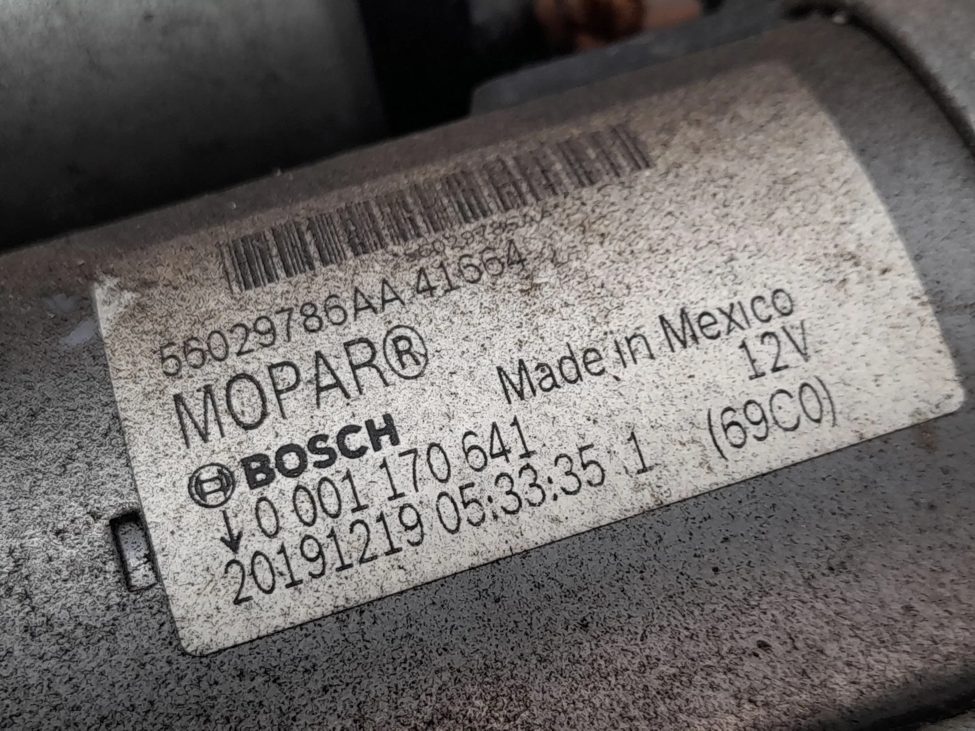 Motor Arranque para Jeep Compass (Mp, M6, Mv, M7)