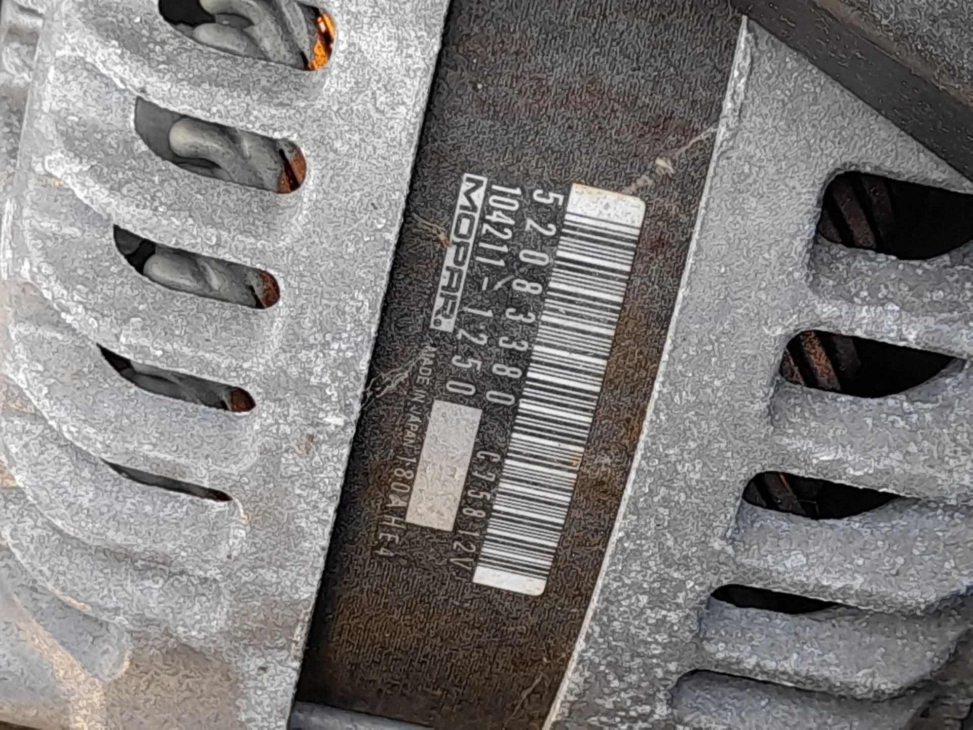 Alternador para Jeep Compass (Mp, M6, Mv, M7)