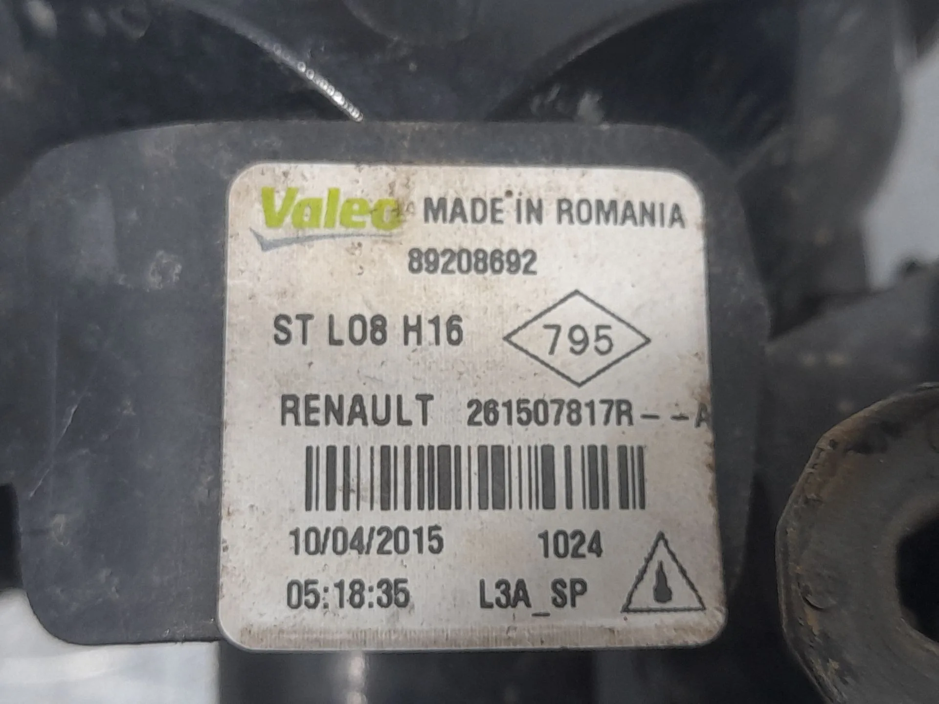 Faro Antiniebla Derecho para Dacia Dokker Furgoneta/Monovolumen