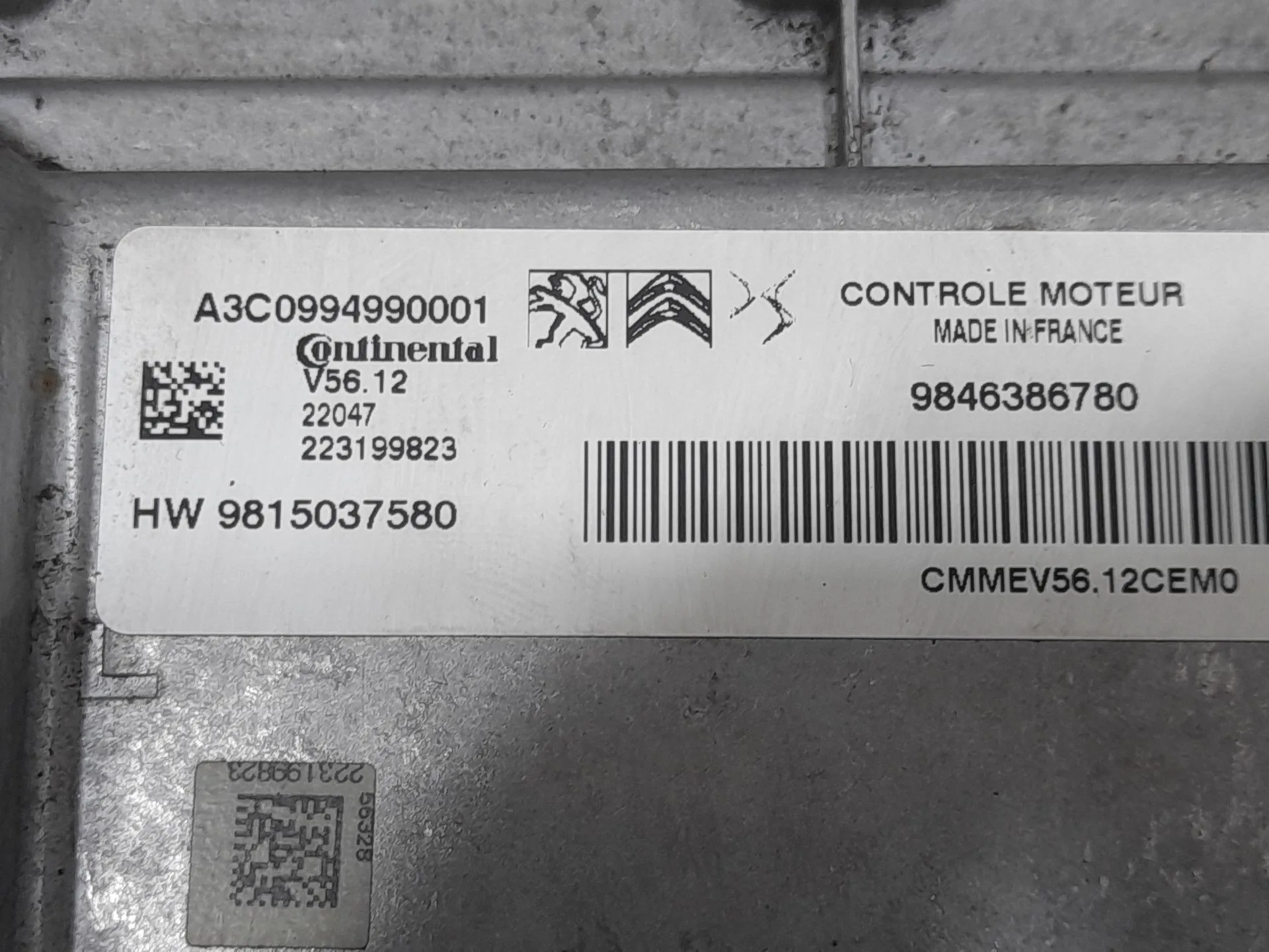 Centralita Motor Uce para Opel Corsa F