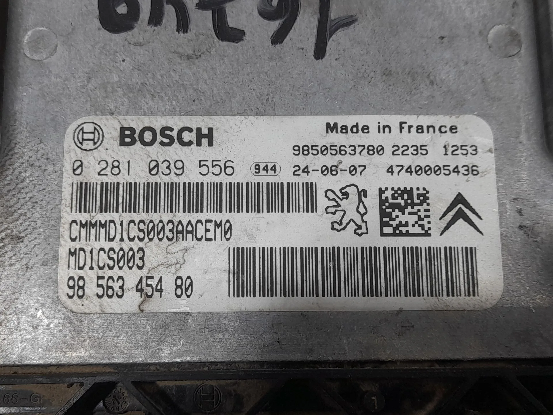 Centralita Motor Uce para Fiat Scudo Furgoneta