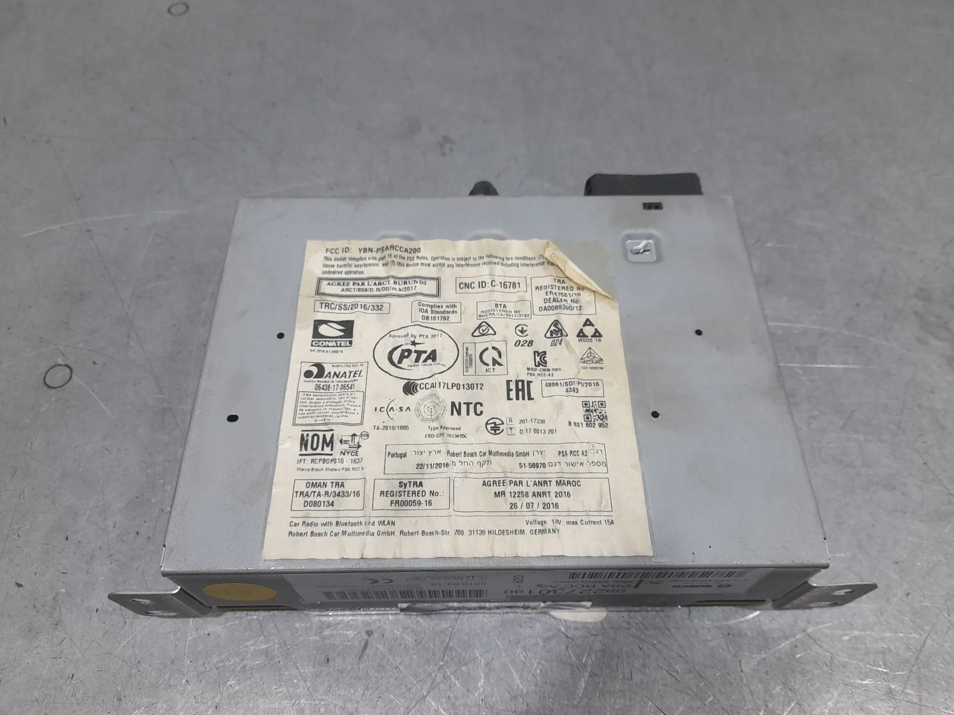 Sistema Audio / Radio para Peugeot 2008 (--.2013->)