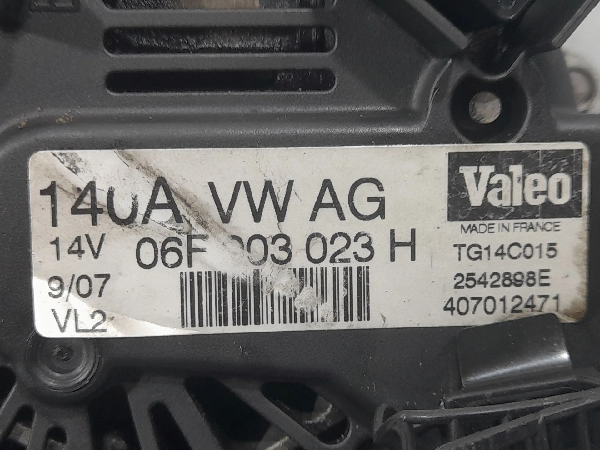Alternador para Audi A4 B7 (8Ec)