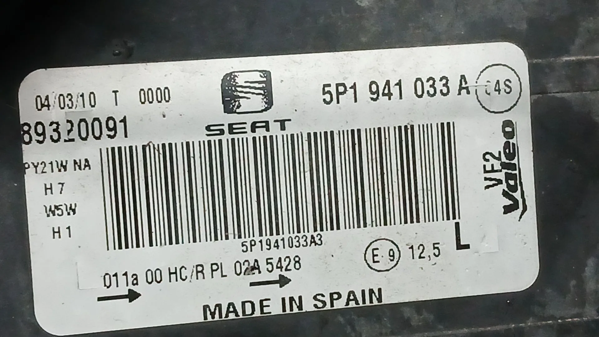 Faro Izquierdo para Seat Leon (1P1)