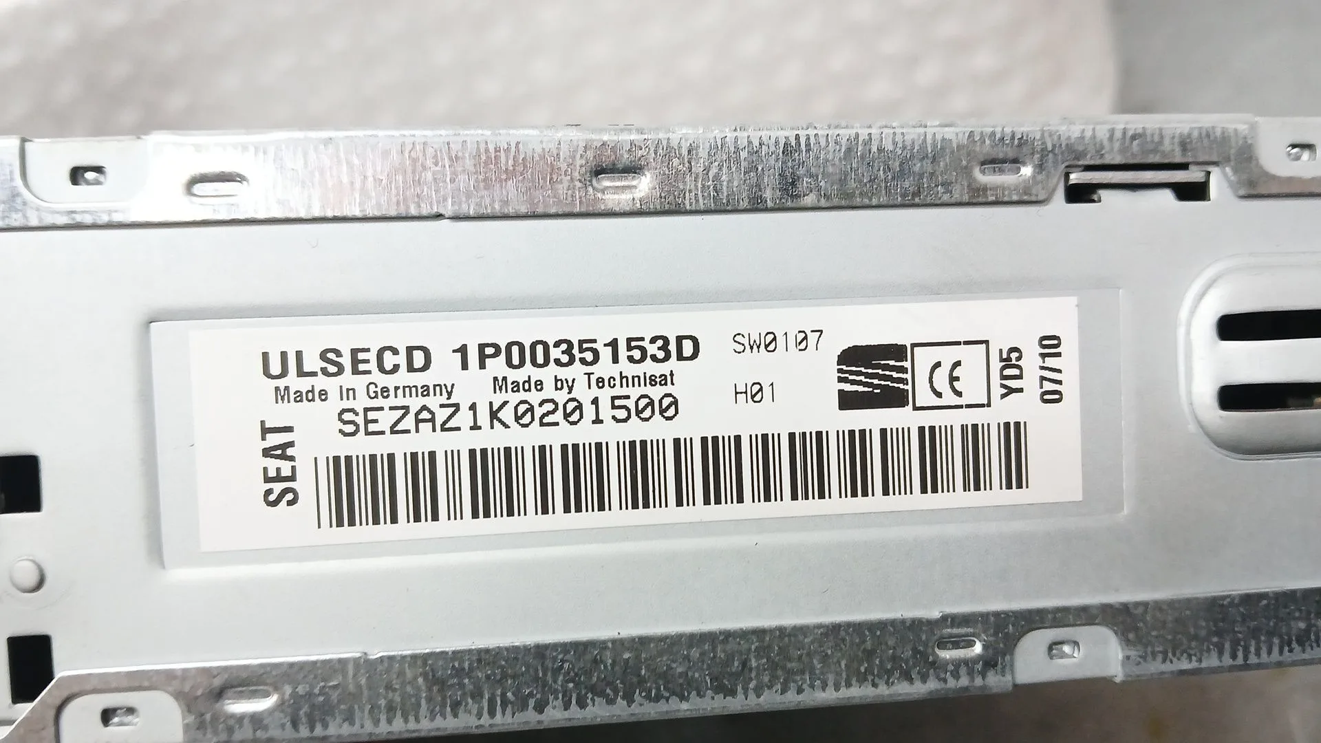 Sistema Audio / Radio Cd para Seat Leon (1P1)