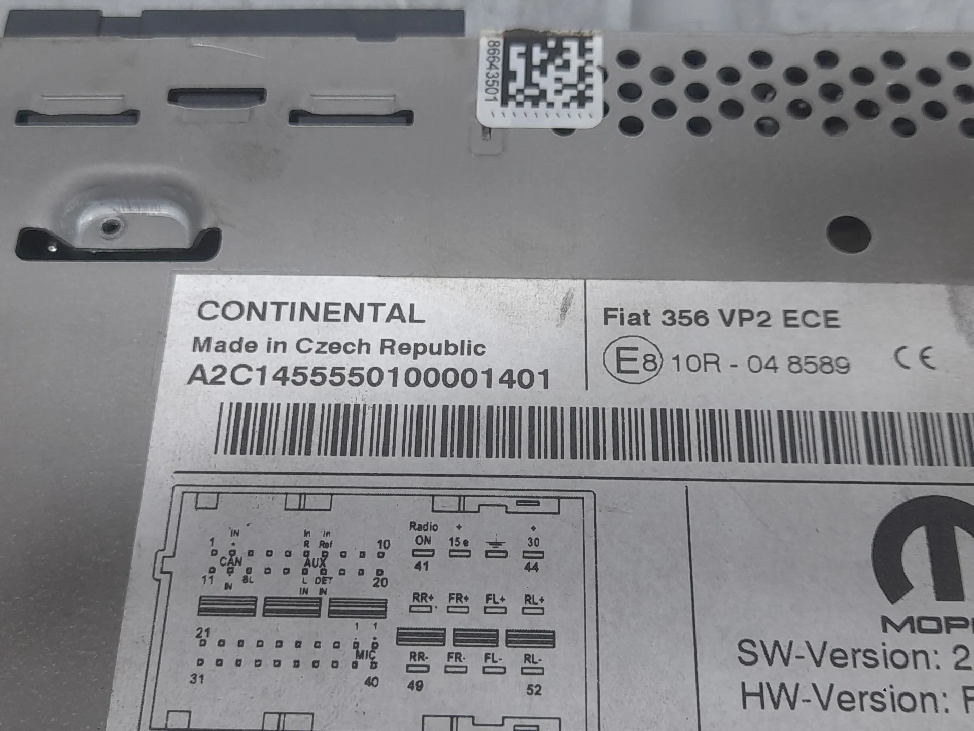 Sistema Audio / Radio para Fiat Tipo Station Wagon (356_, 357_)