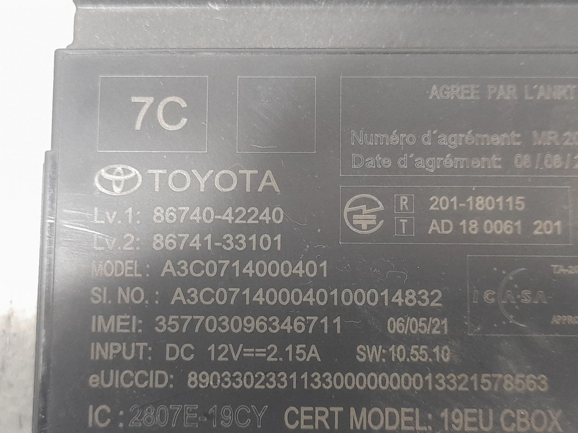 Modulo Electronico para Lexus Es