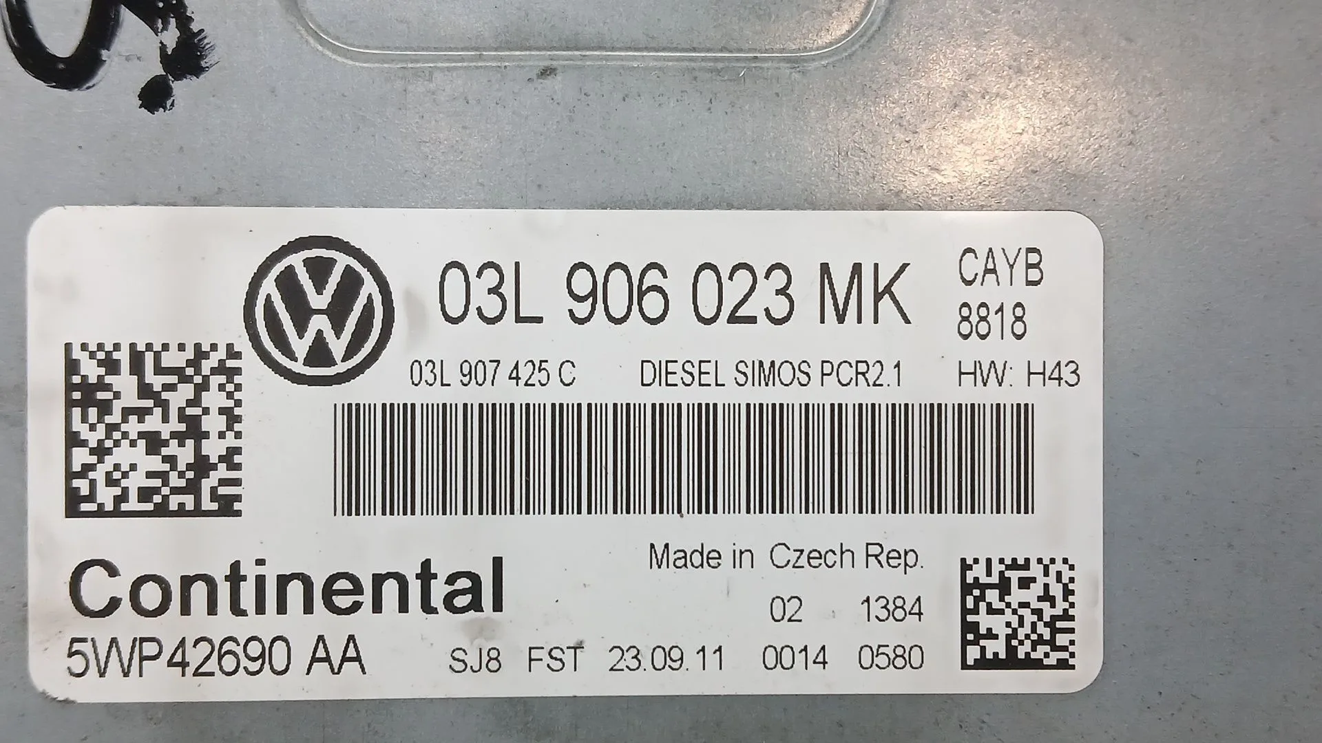 Centralita Motor Uce para Volkswagen Golf Vi (5K1)