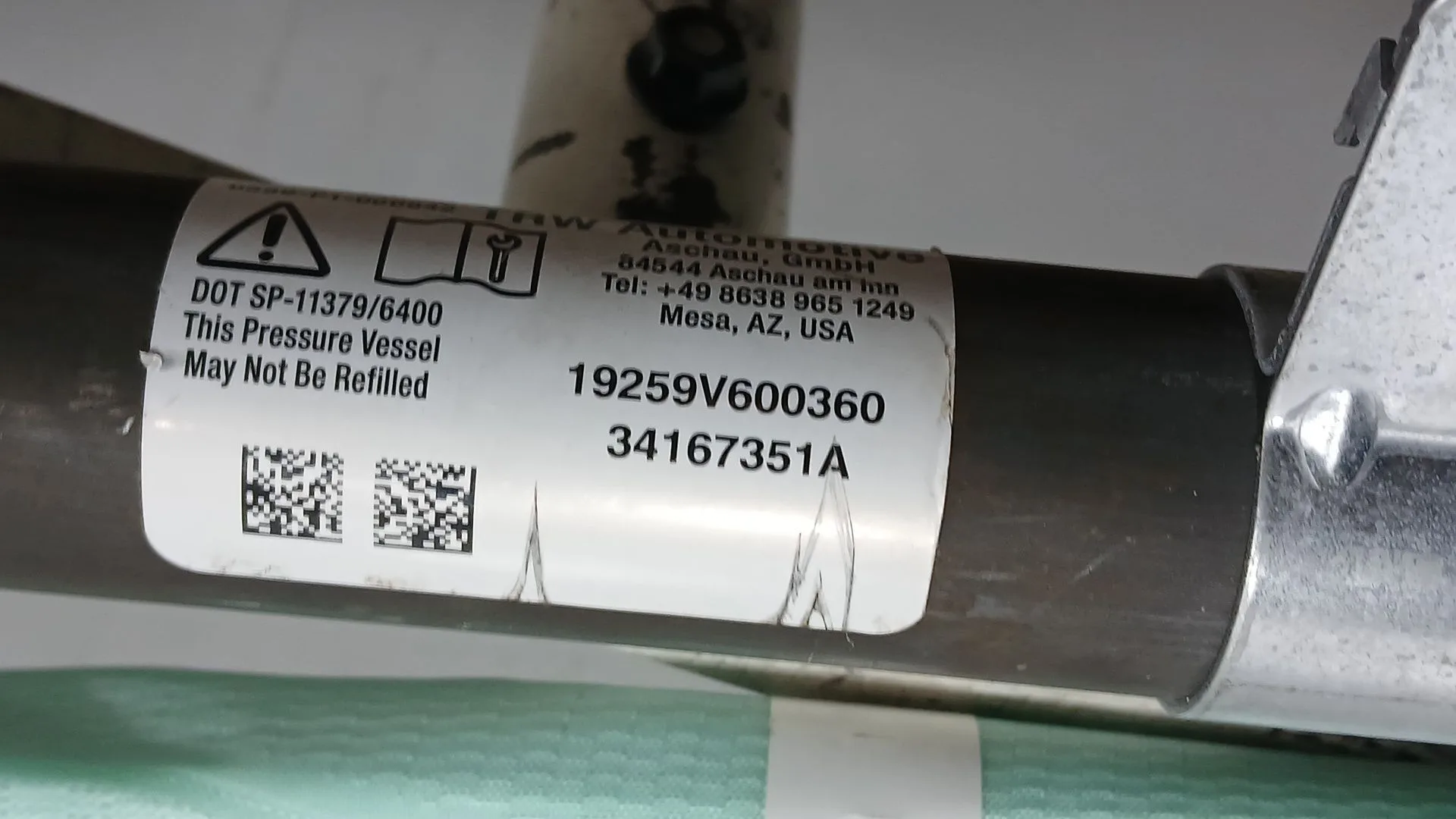 Airbag Cortina Delantero Derecho para Ford Tourneo Connect / Grand Tourneo Connect V408 Monospace