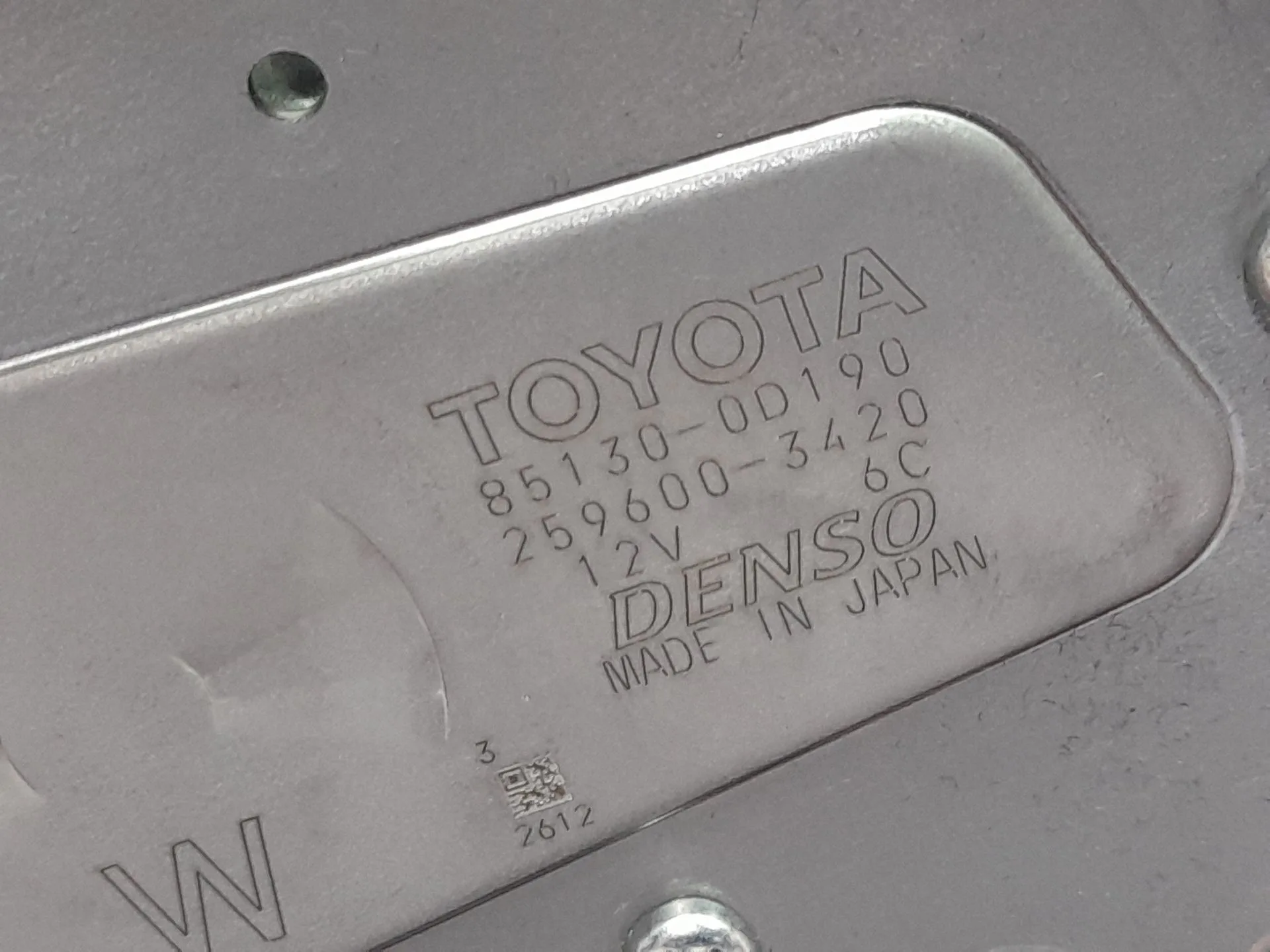 Motor Limpia Trasero para Toyota Yaris (_P13_)