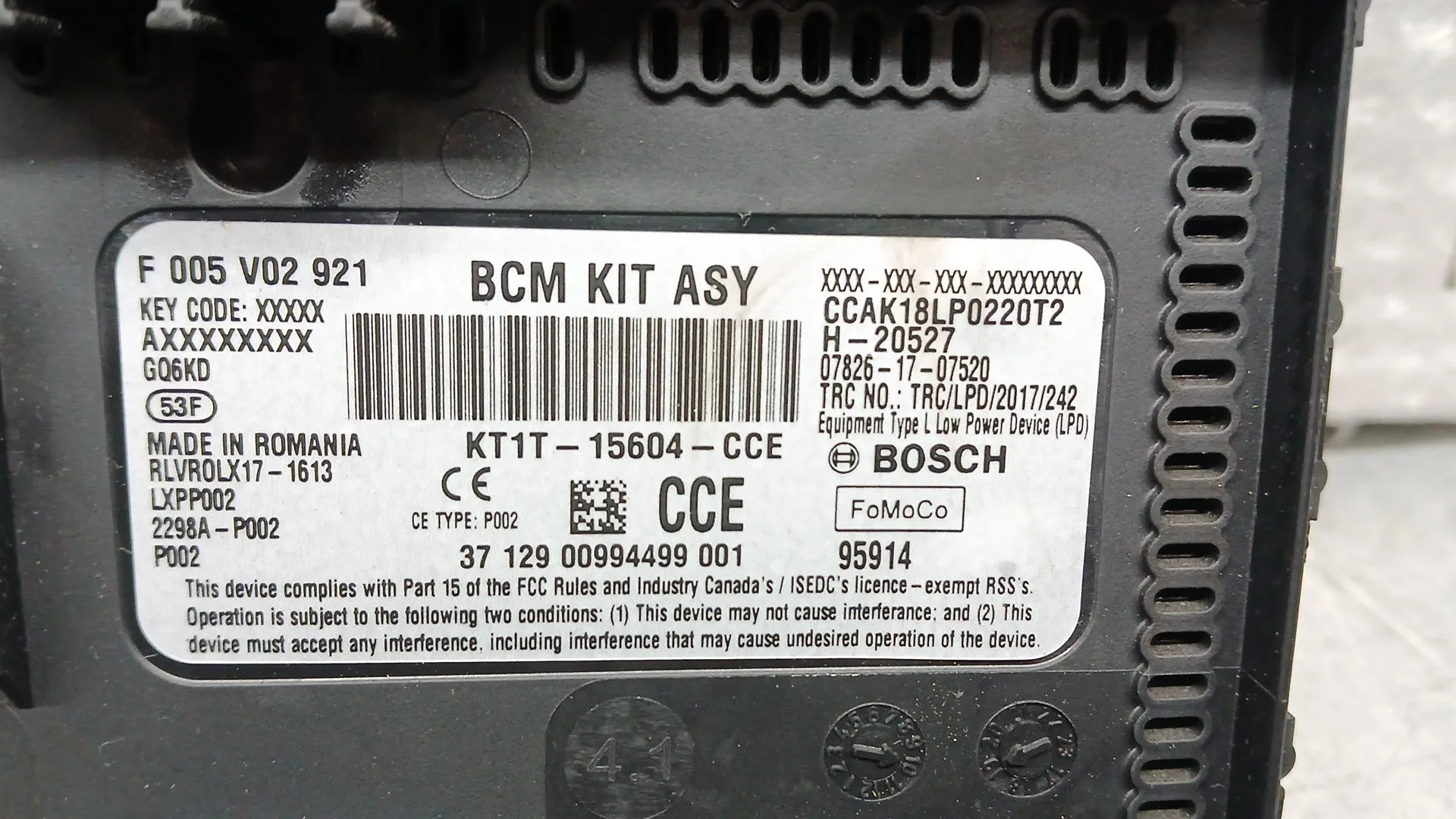 Caja Reles / Fusibles para Ford Tourneo Connect / Grand Tourneo Connect V408 Monospace