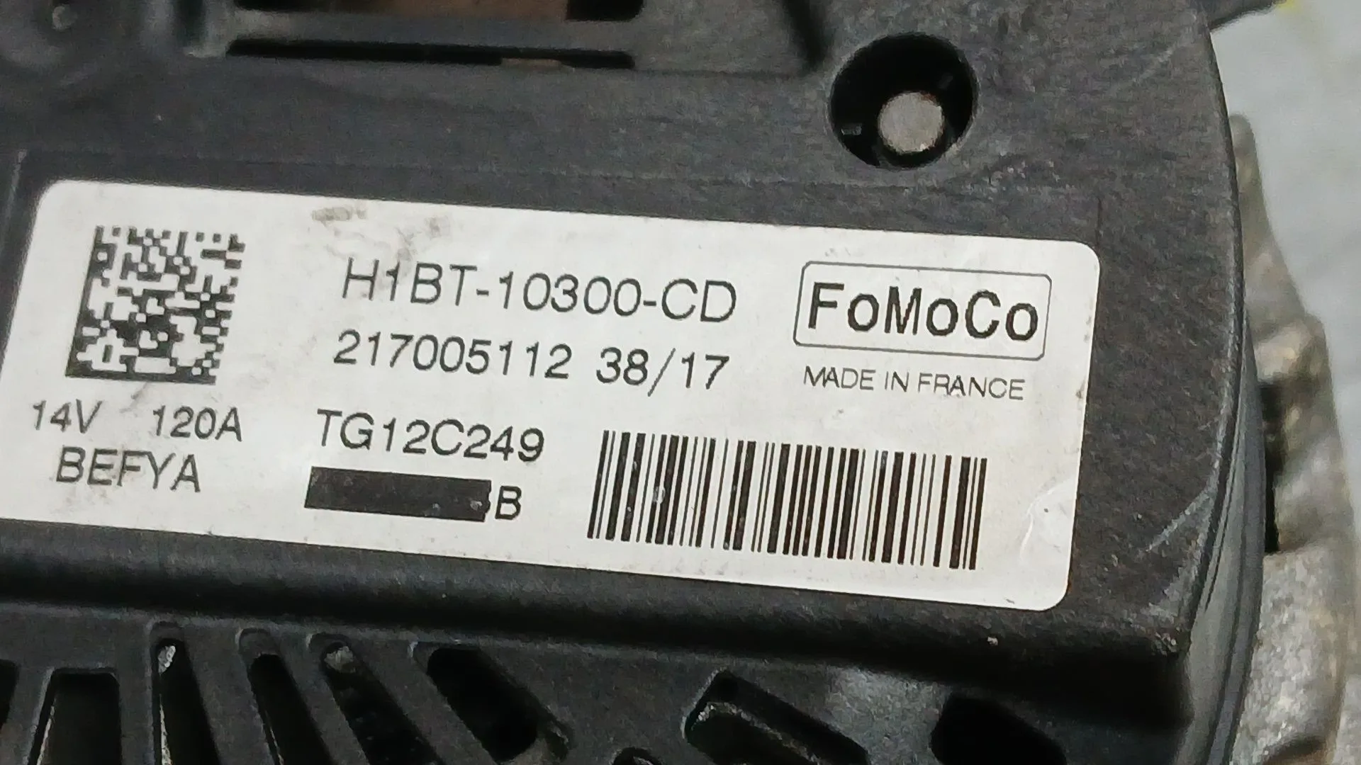 Alternador para Ford Fiesta Vii (Hj, Hf)