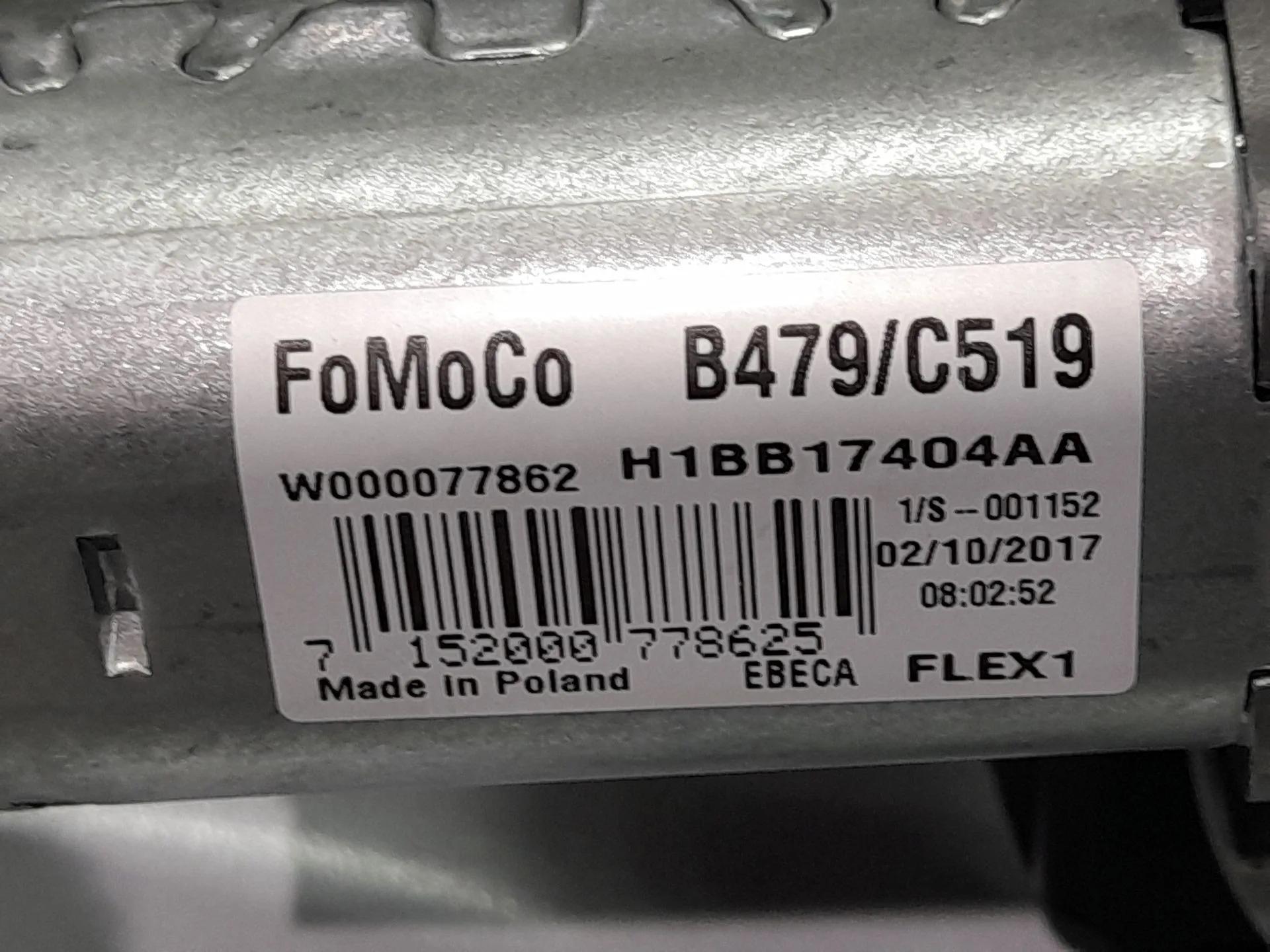 Motor Limpia Trasero para Ford Fiesta Vii (Hj, Hf)
