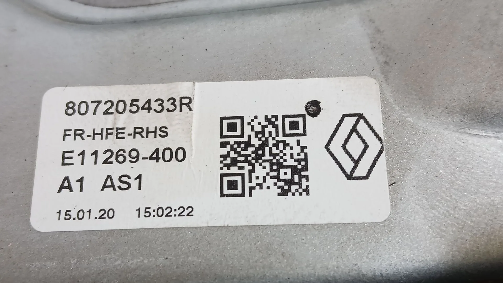 Elevalunas Delantero Derecho para Renault Kadjar (Ha_, Hl_)