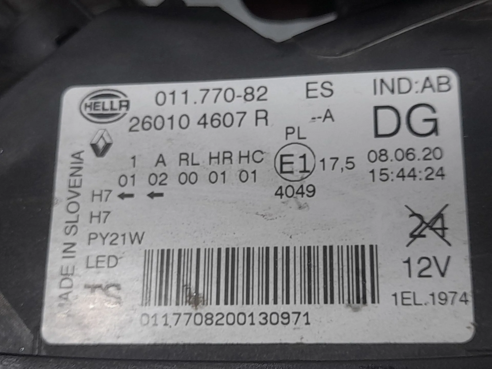 Faro Derecho para Renault Kadjar (Ha_, Hl_)