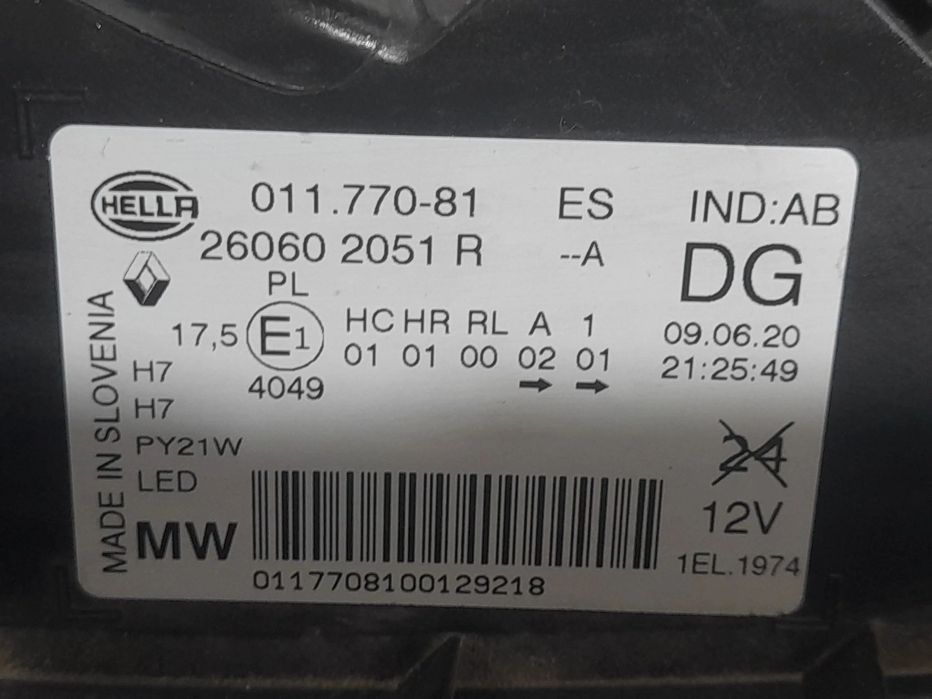 Faro Izquierdo para Renault Kadjar (Ha_, Hl_)