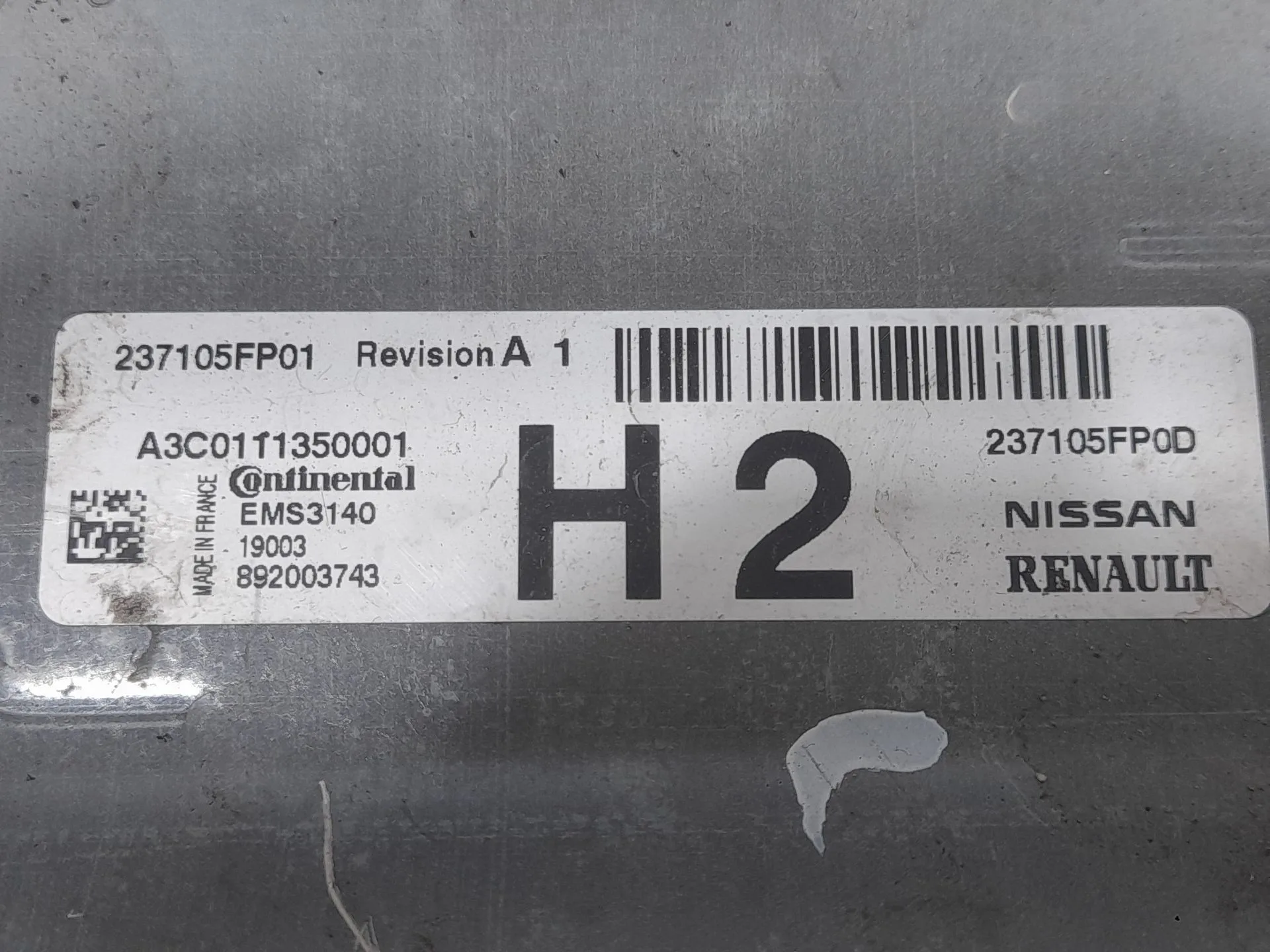 Centralita Motor Uce para Nissan Micra V (K14)