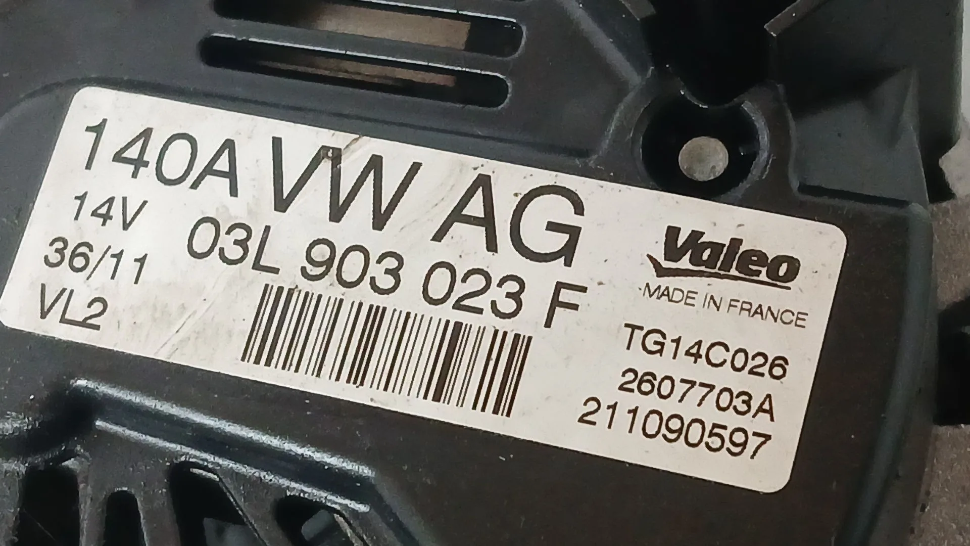 Alternador para Volkswagen Polo V (6R1, 6C1)