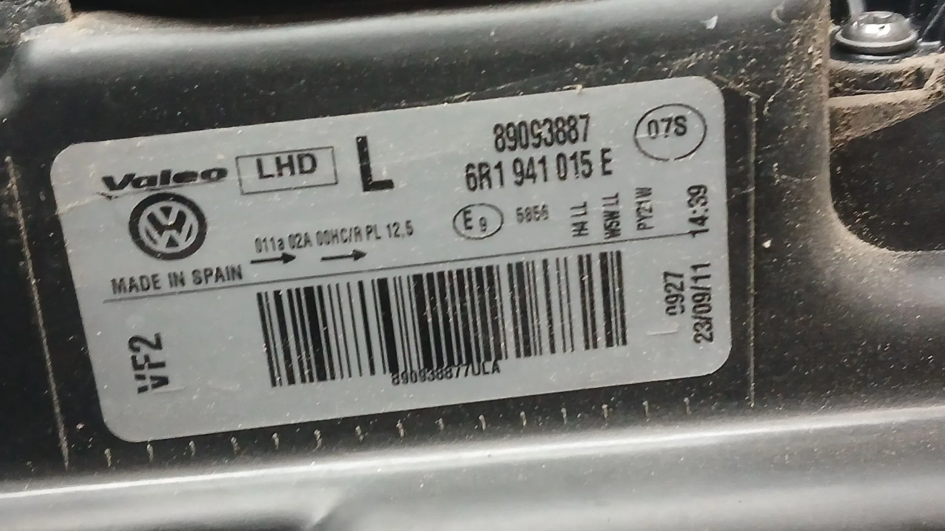 Faro Izquierdo para Volkswagen Polo V (6R1, 6C1)