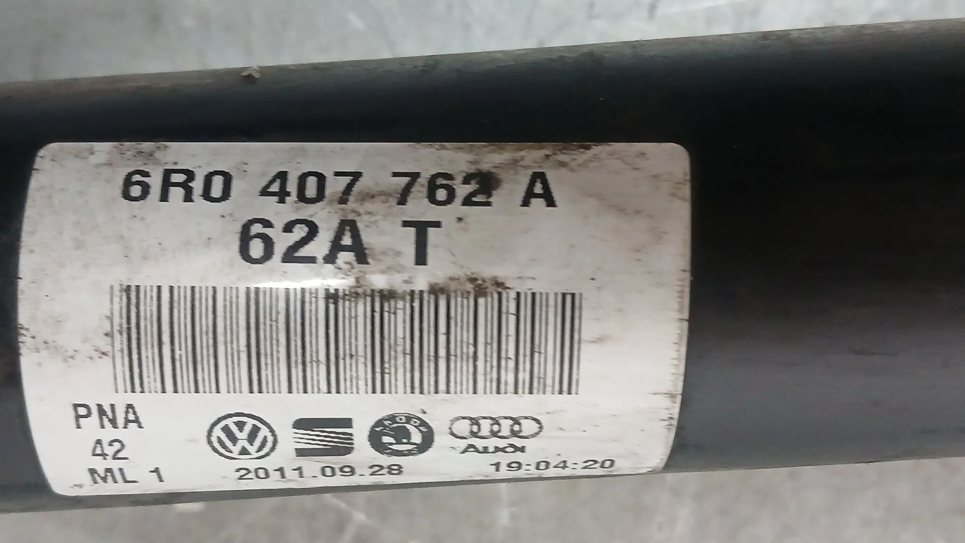 Transmision Delantera Derecha para Volkswagen Polo V (6R1, 6C1)