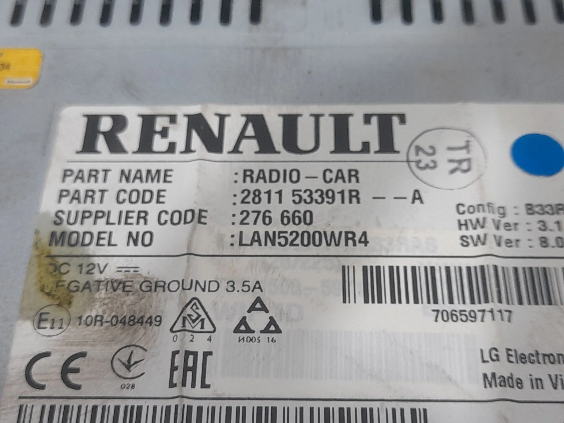 Sistema Navegacion Gps para Dacia Duster (Hs_)