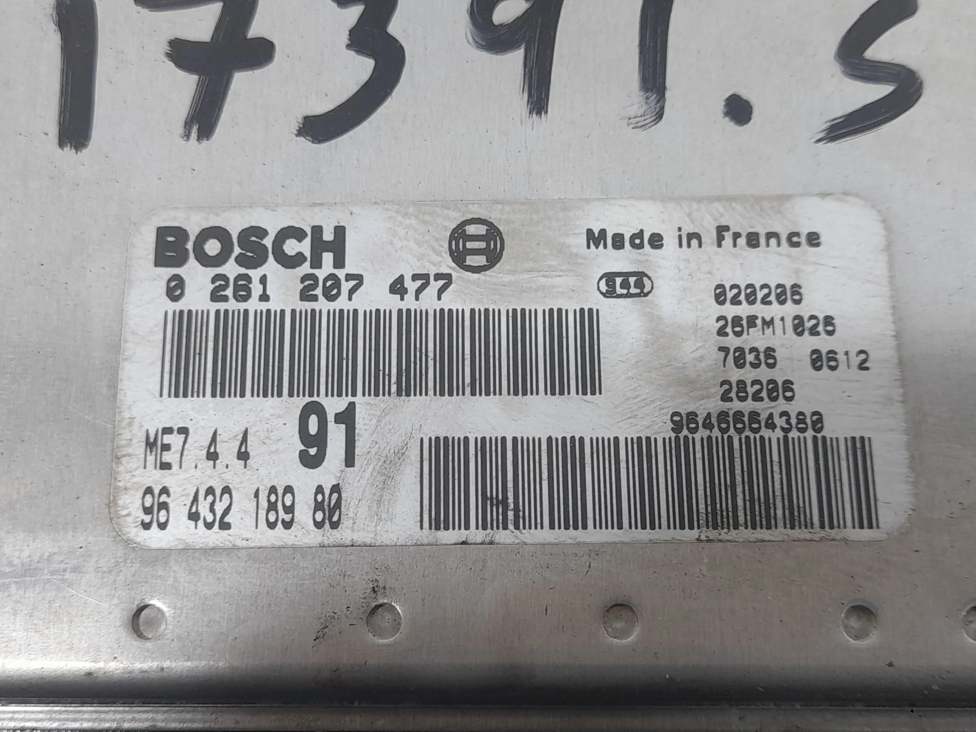 Centralita Motor Uce para Peugeot 206 Cc (2D)