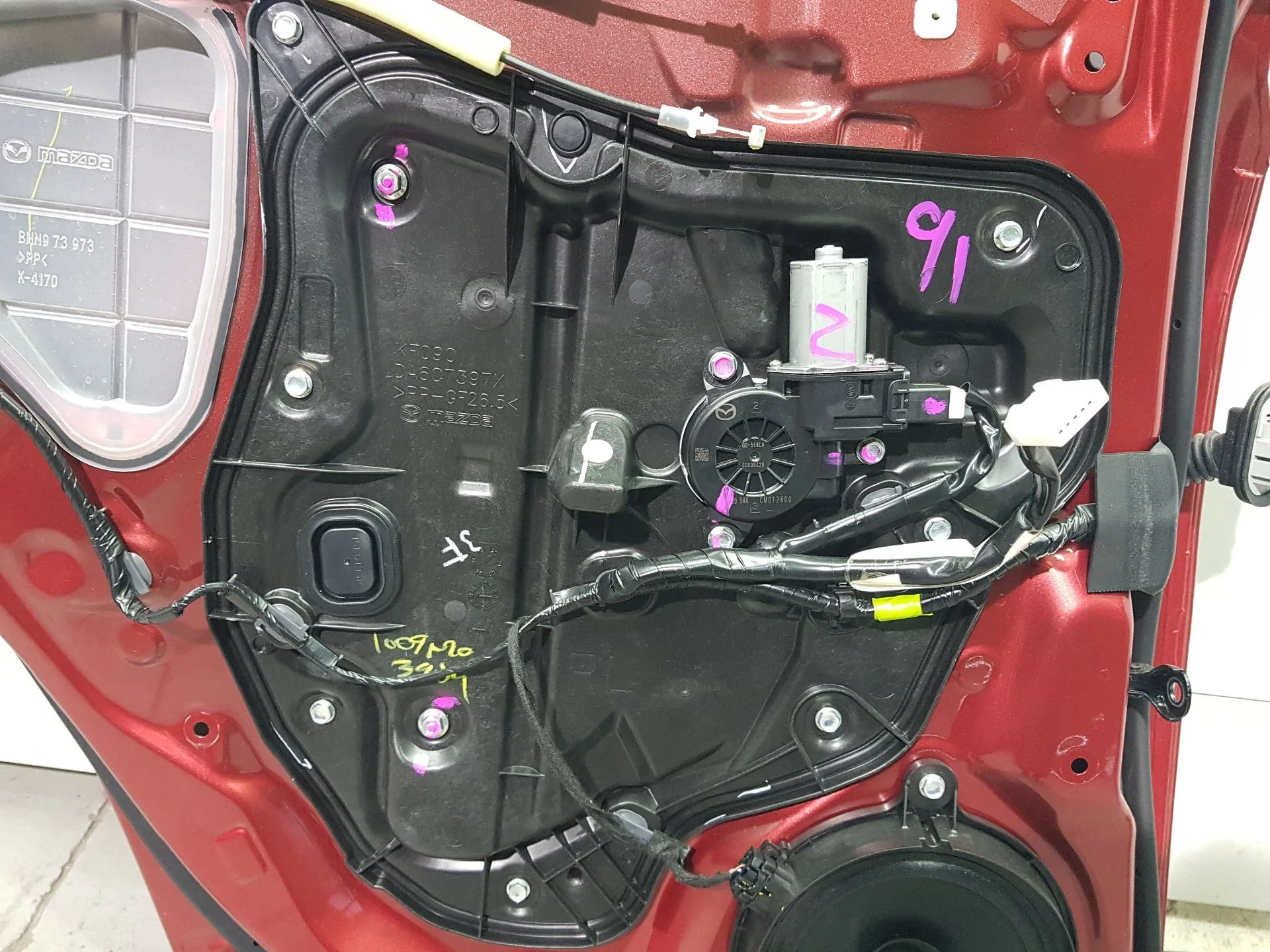 Elevalunas Trasero Izquierdo para Mazda 2 Hatchback (Dl, Dj)