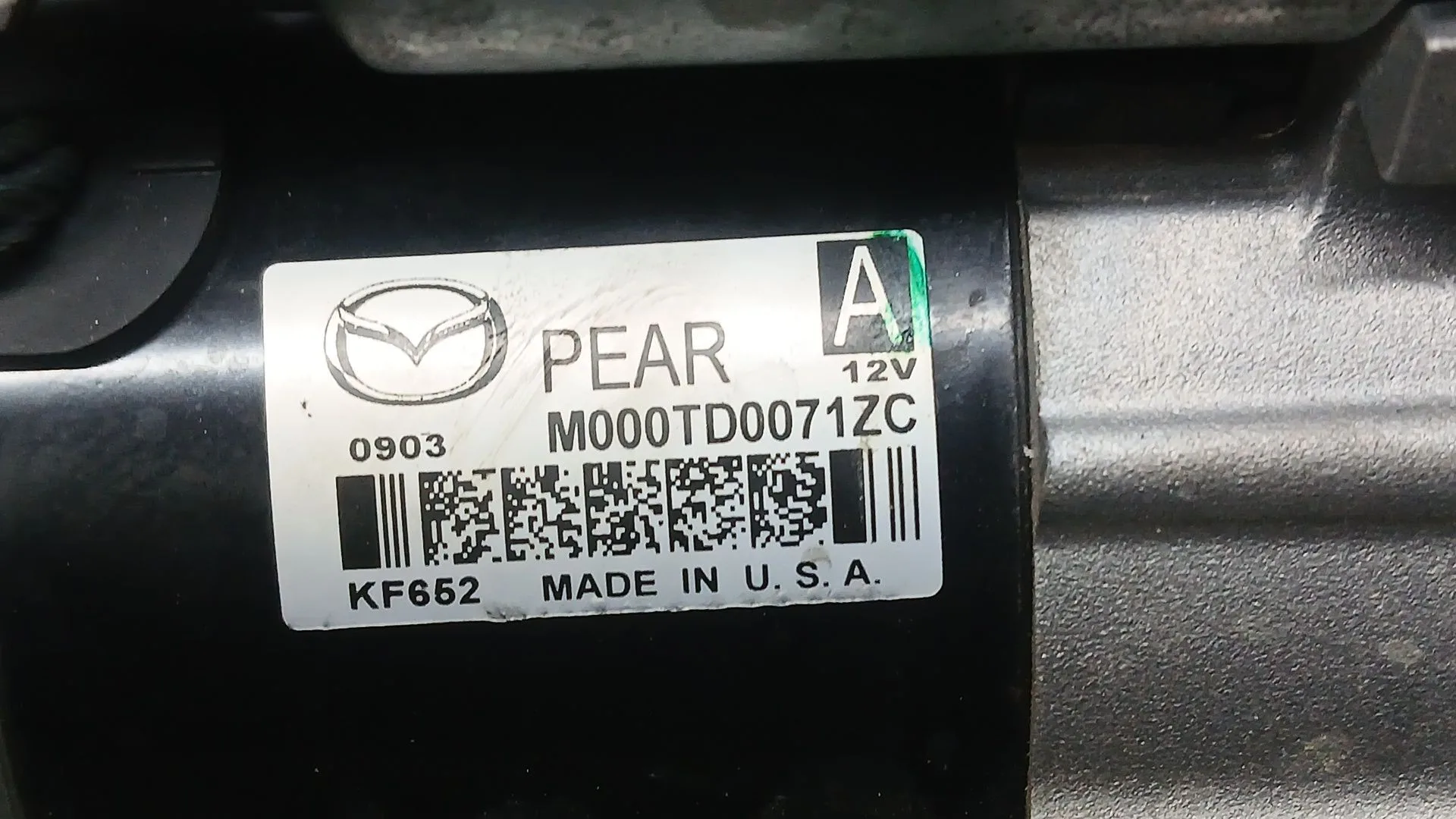Motor Arranque para Mazda 2 Hatchback (Dl, Dj)