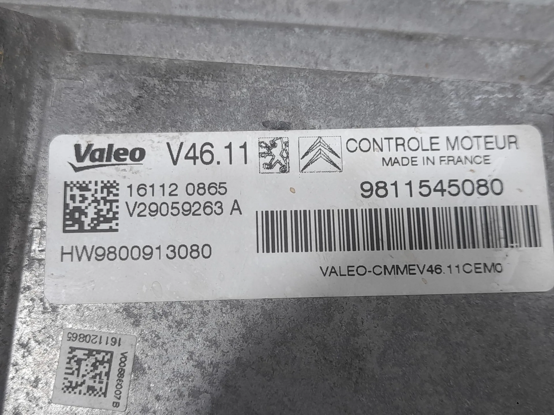 Centralita Motor Uce para Peugeot 208