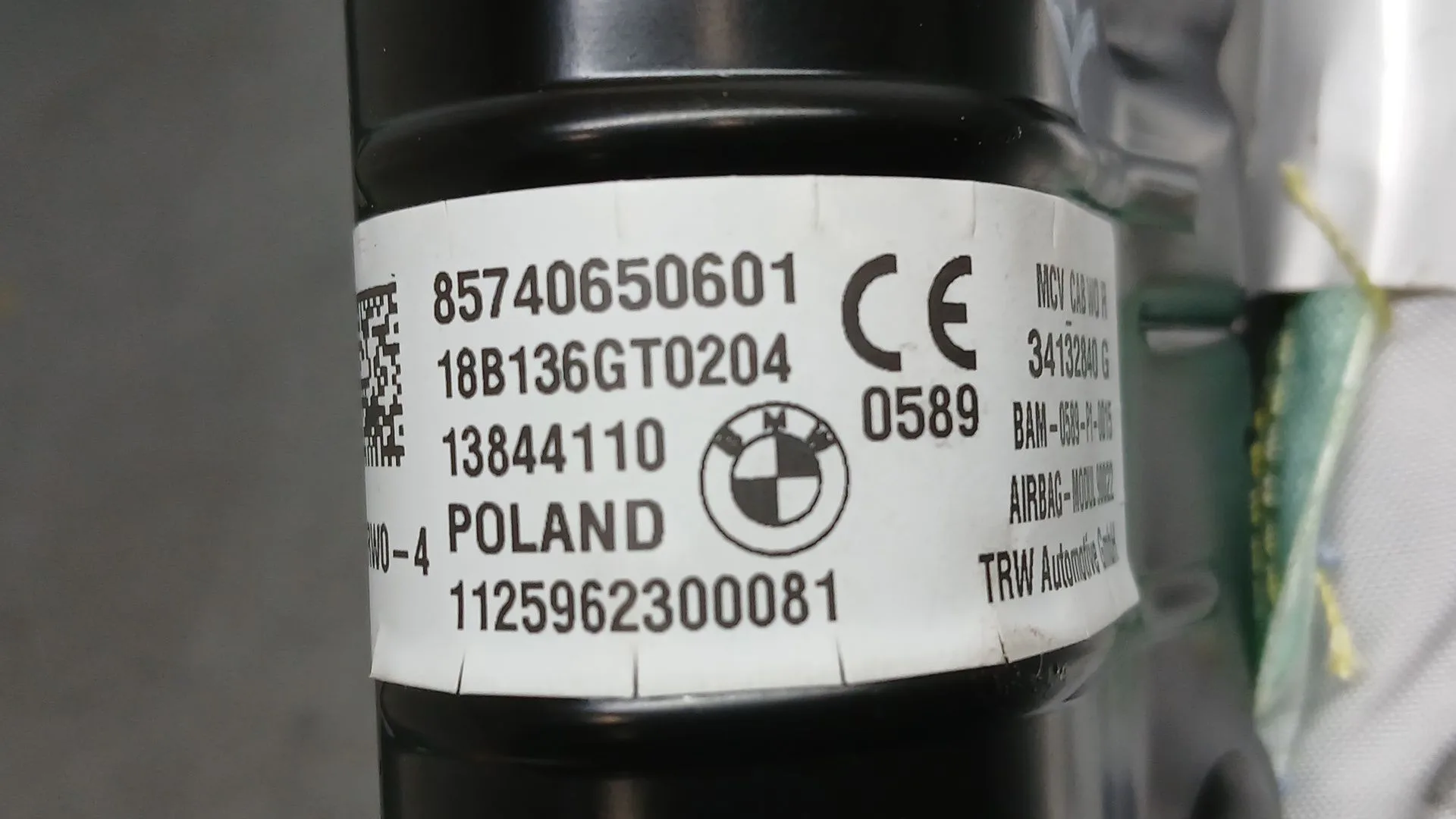 Airbag Cortina Delantero Derecho para Bmw I3 (I01)