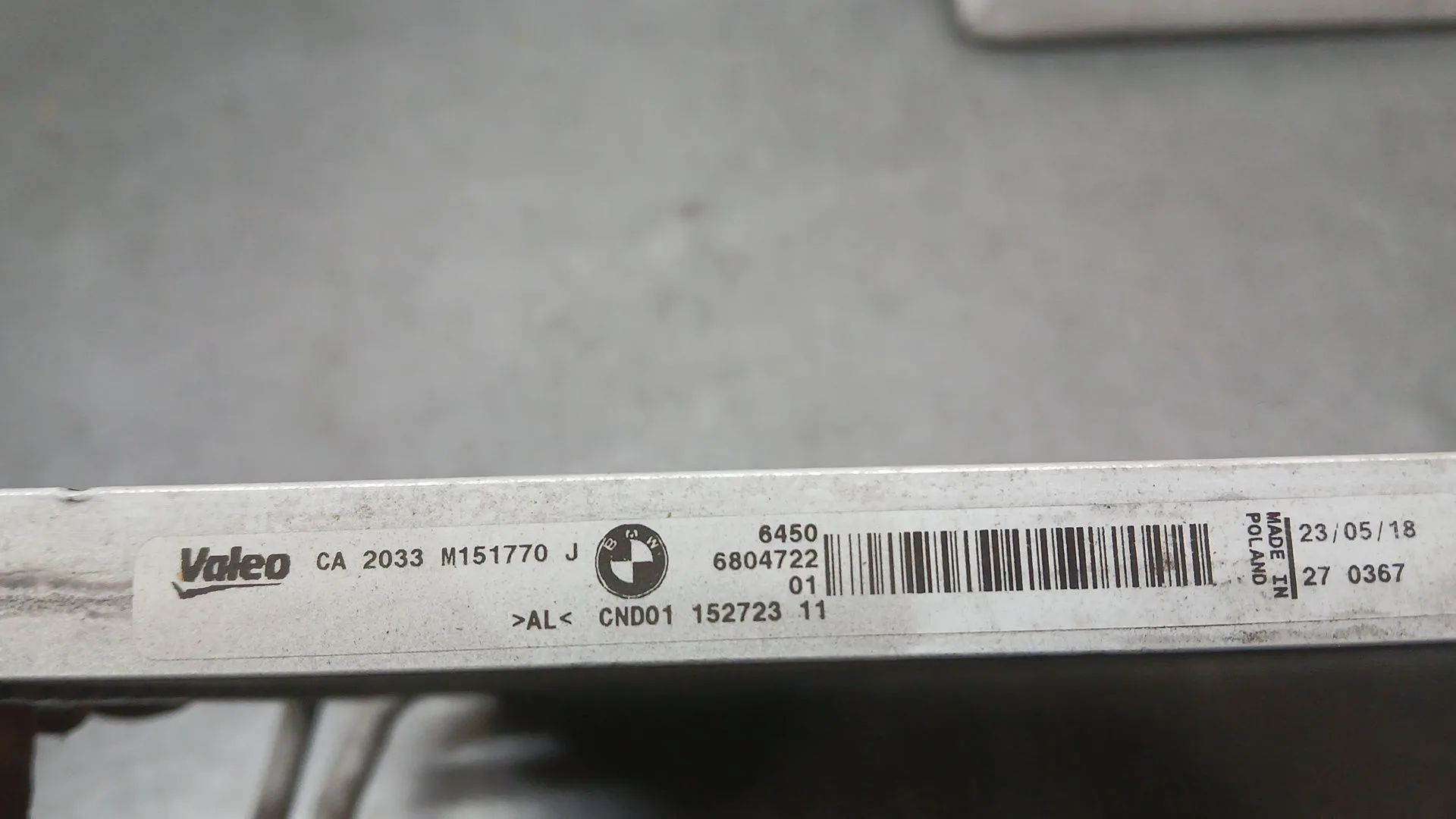 Condensador / Radiador Aire Acondicionado para Bmw I3 (I01)