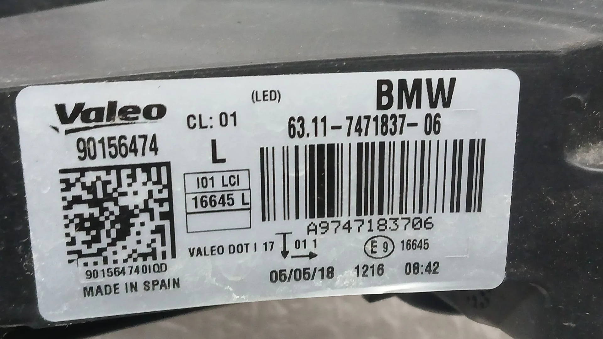 Piloto Delantero Izquierdo para Bmw I3 (I01)