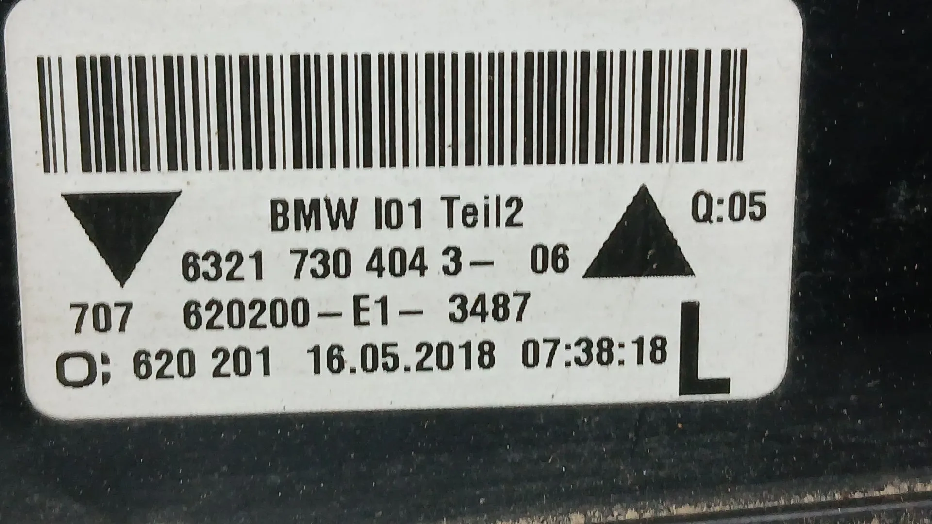 Piloto Trasero Izquierdo Paragolpes para Bmw I3 (I01)