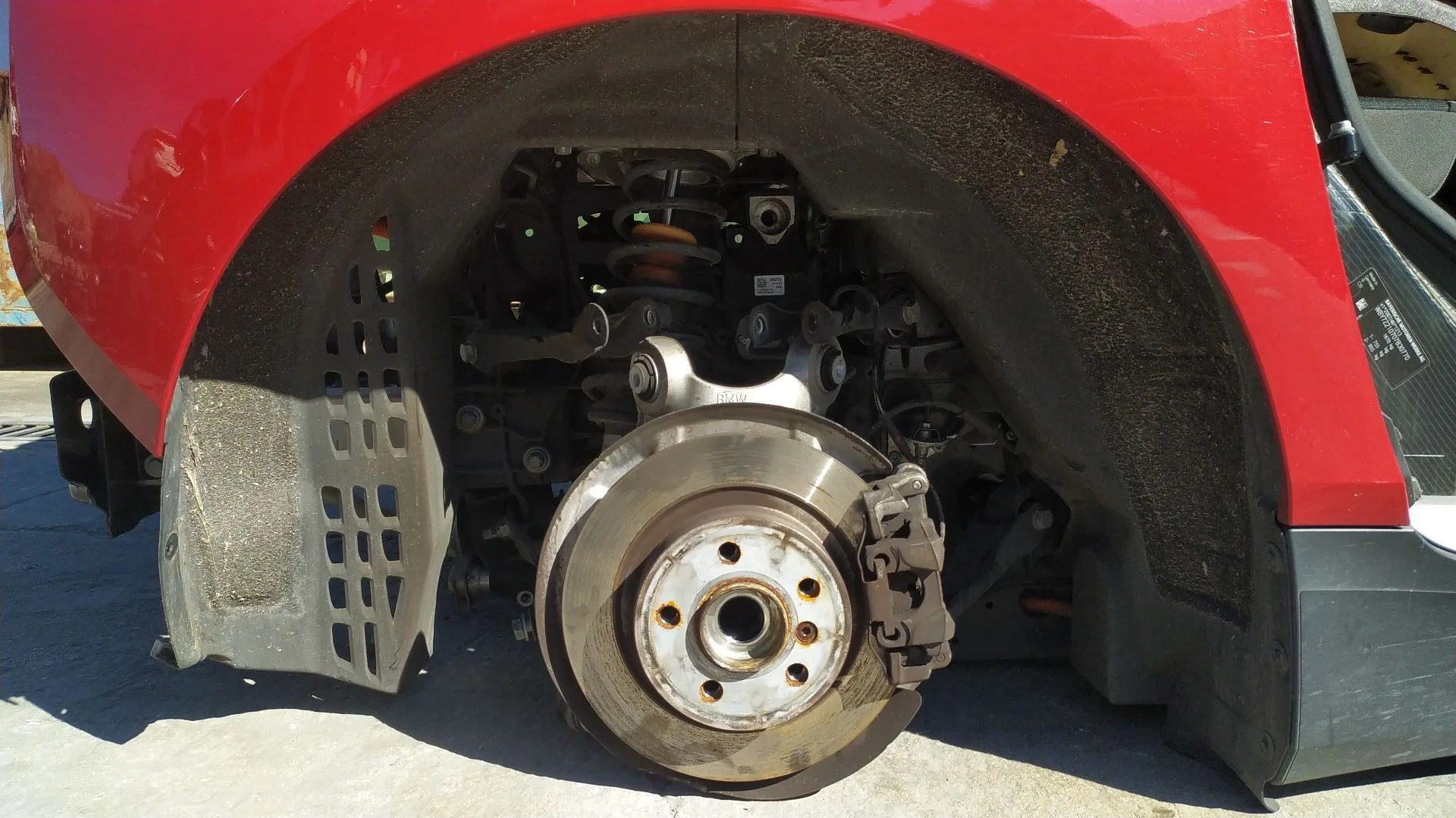 Plastico Pase Rueda Tras. Dch. para Bmw I3 (I01)